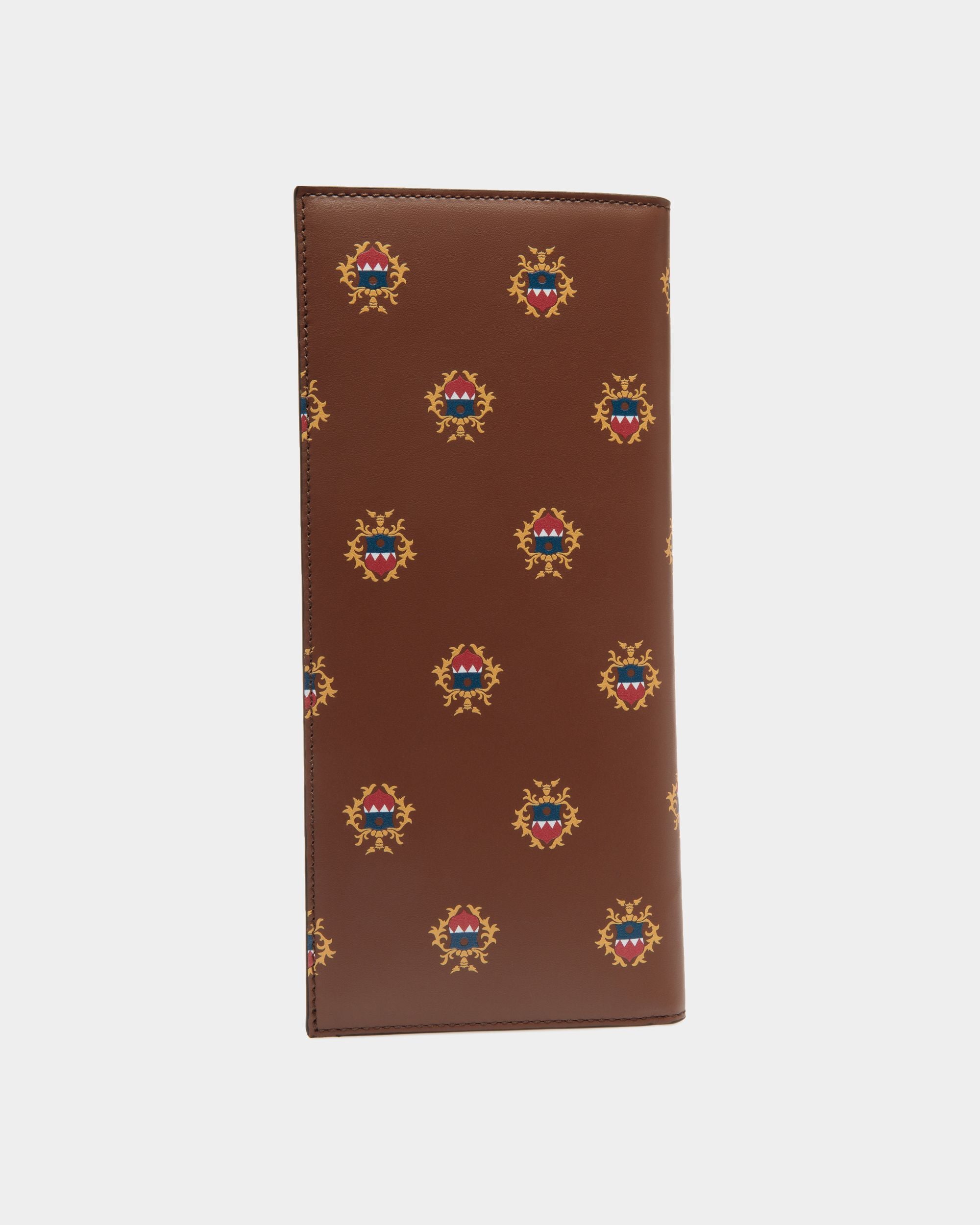 Portafoglio Continental Easy Bally In Pelle Marrone Con Stemma Bally Crest Stampato - Uomo - Bally - 02