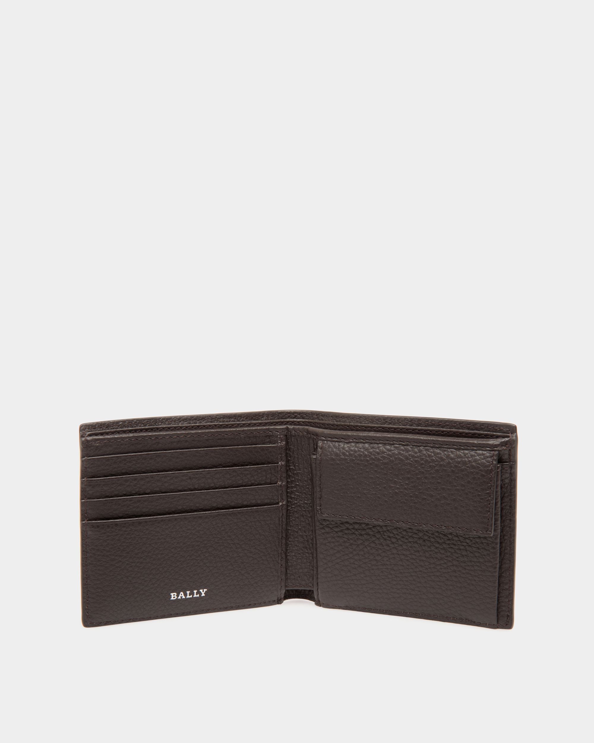 Coin Wallet In Brown Leather - Uomo - Bally - 03