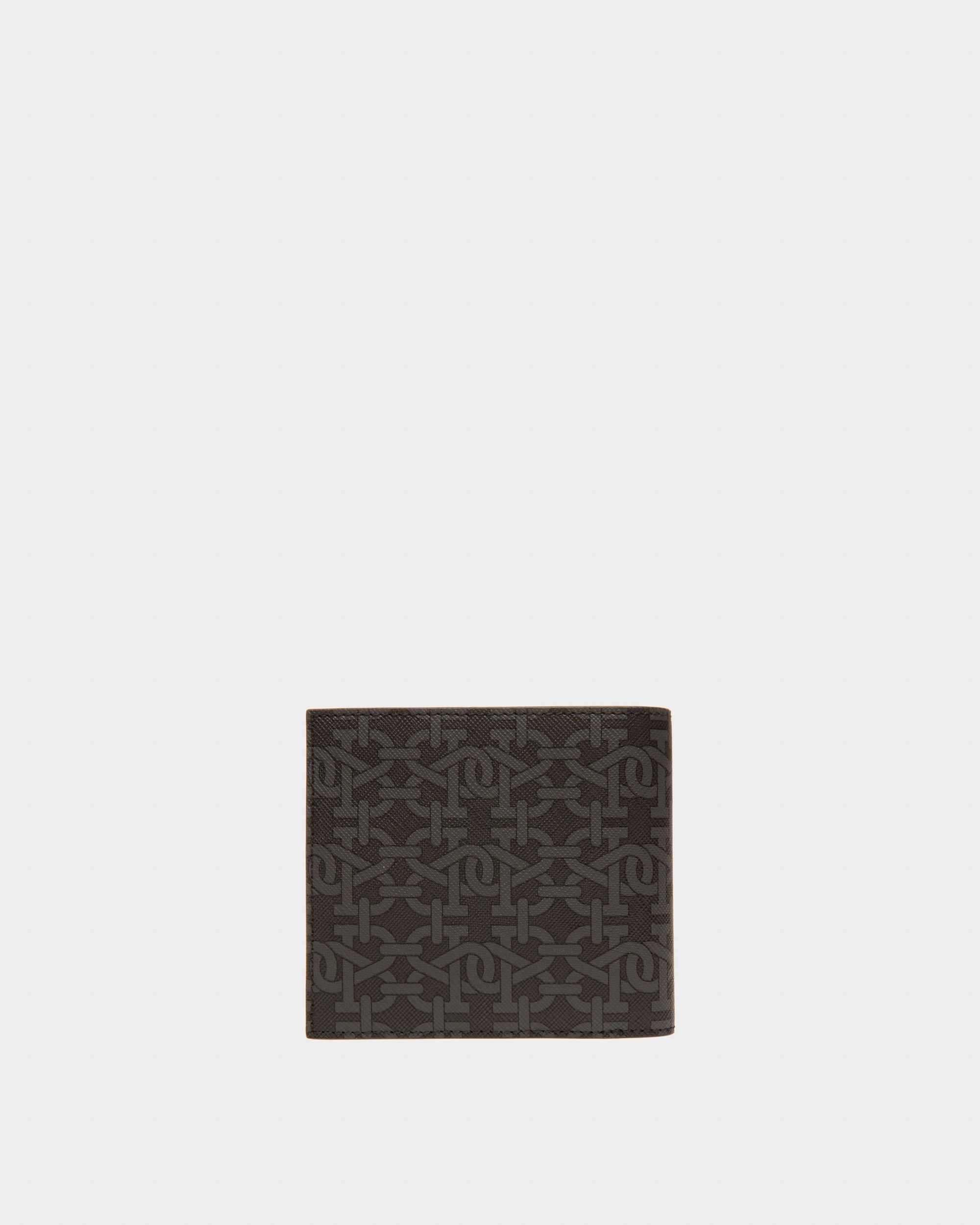 Brasai Portafoglio In Tpu E Pelle Nero E Grigio - Uomo - Bally - 02