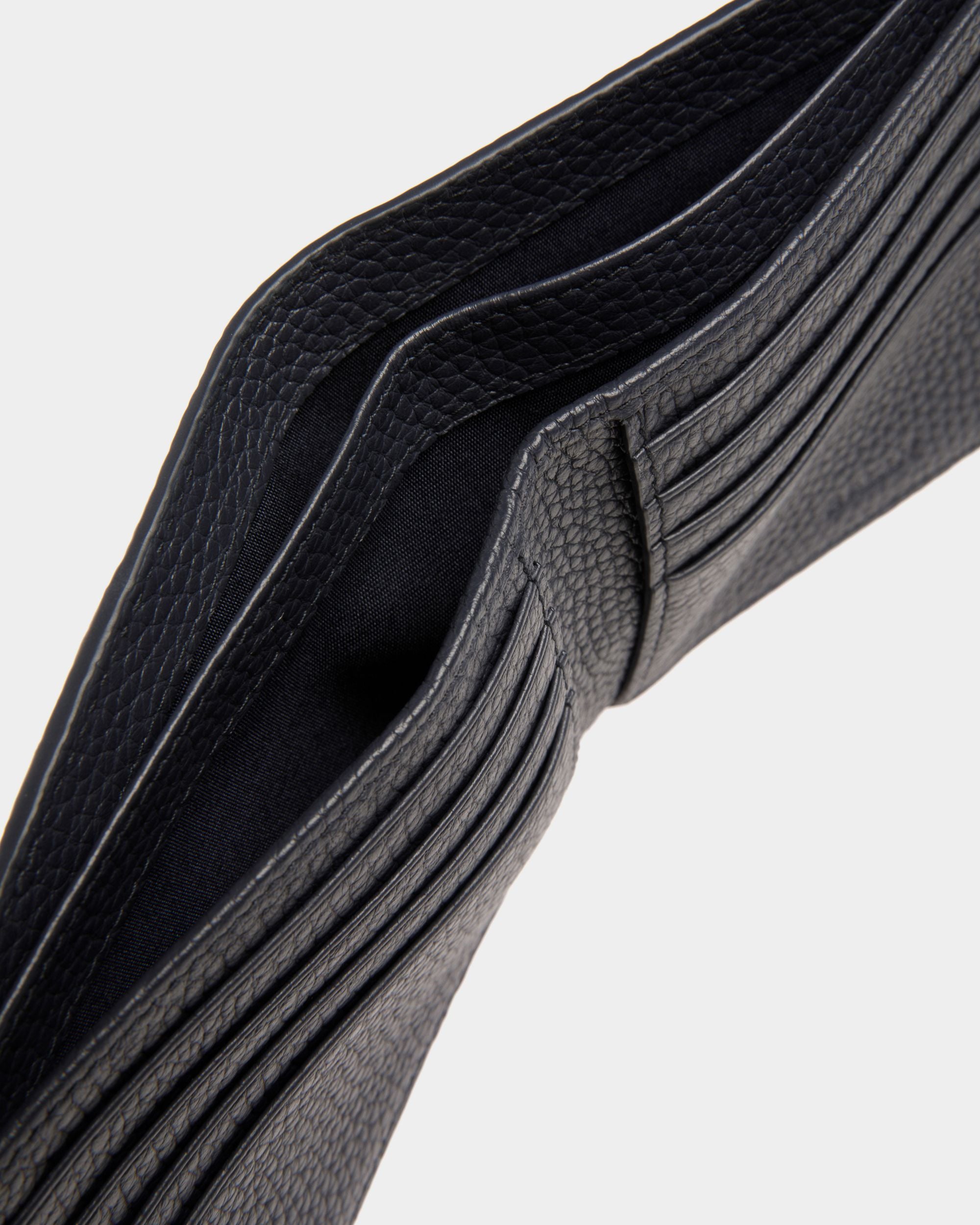 Portafoglio Ribbon In Pelle Blu Scuro - Uomo - Bally - 04