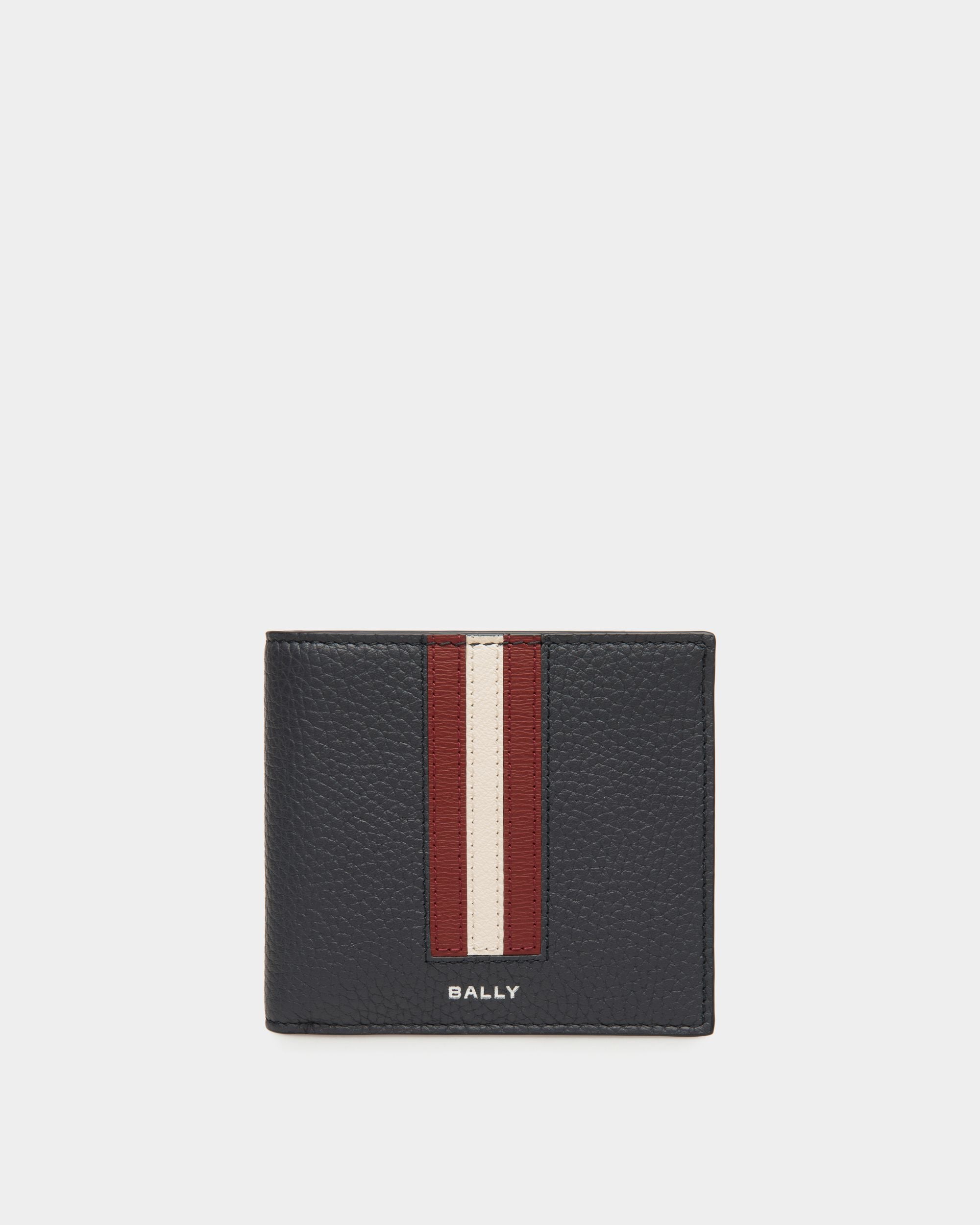 Portafoglio A Libro Ribbon In Pelle Navy Blue - Uomo - Bally - 01