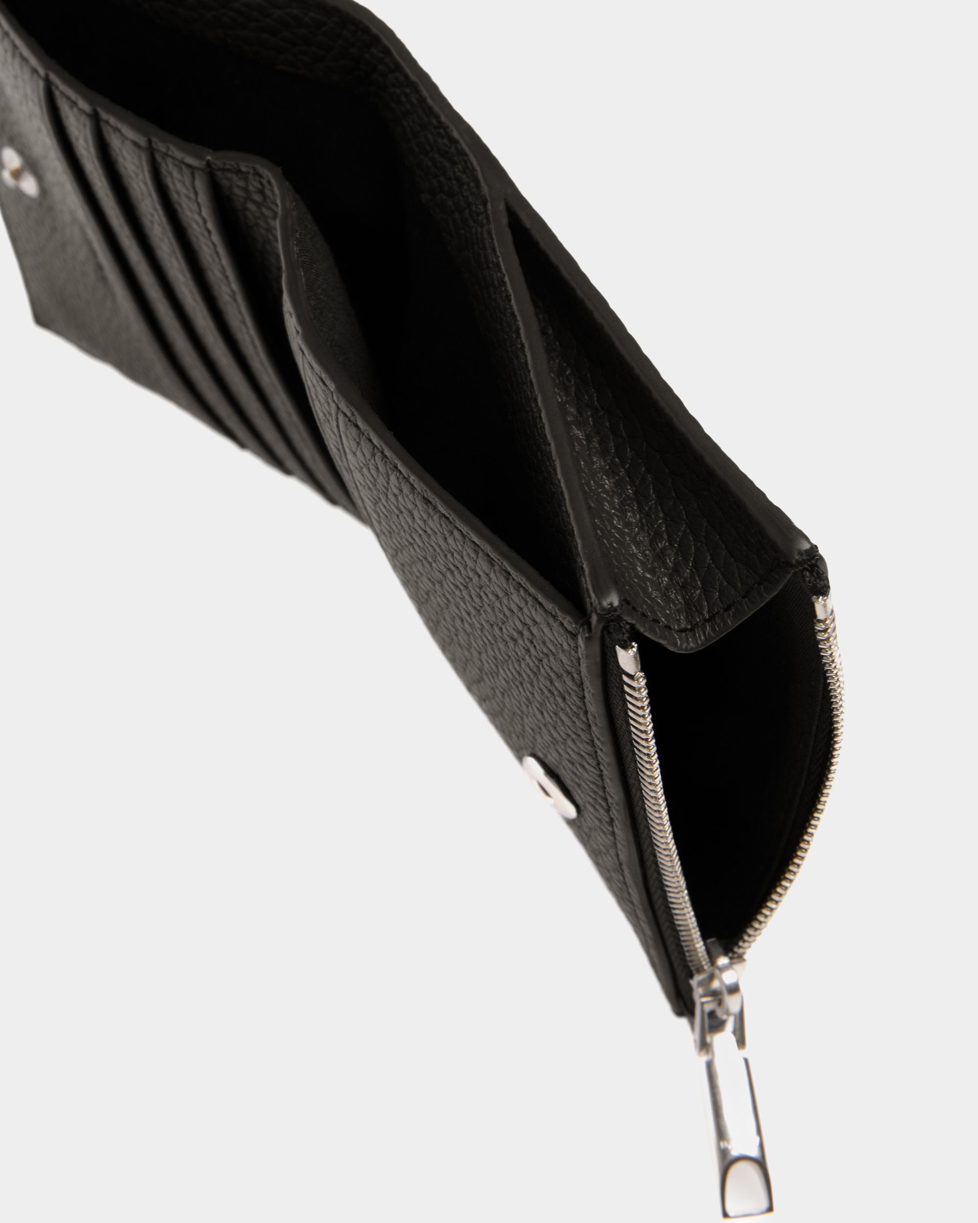 Portafoglio Ribbon In Pelle Nera - Uomo - Bally - 04