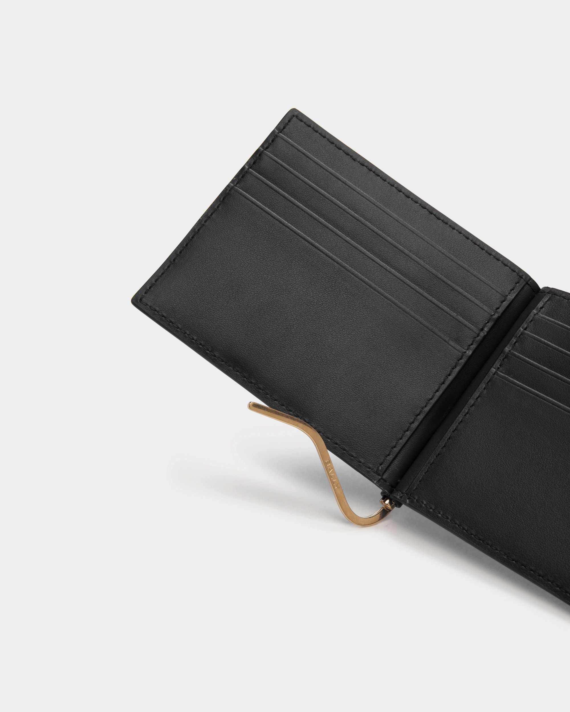 Portafoglio A Libro Beckett In Pelle Nera - Uomo - Bally - 04