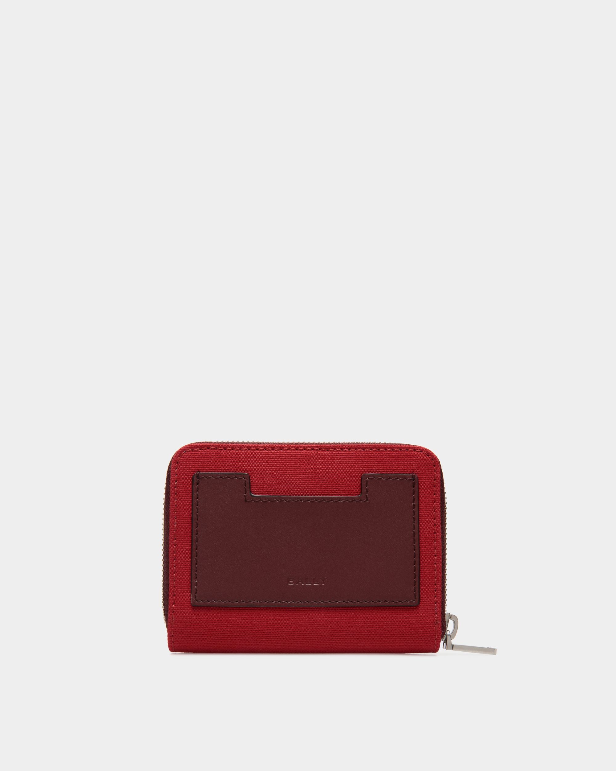 Portafoglio A Libro Easy Bally In Tela Di Cotone Candy Red - Uomo - Bally - 02