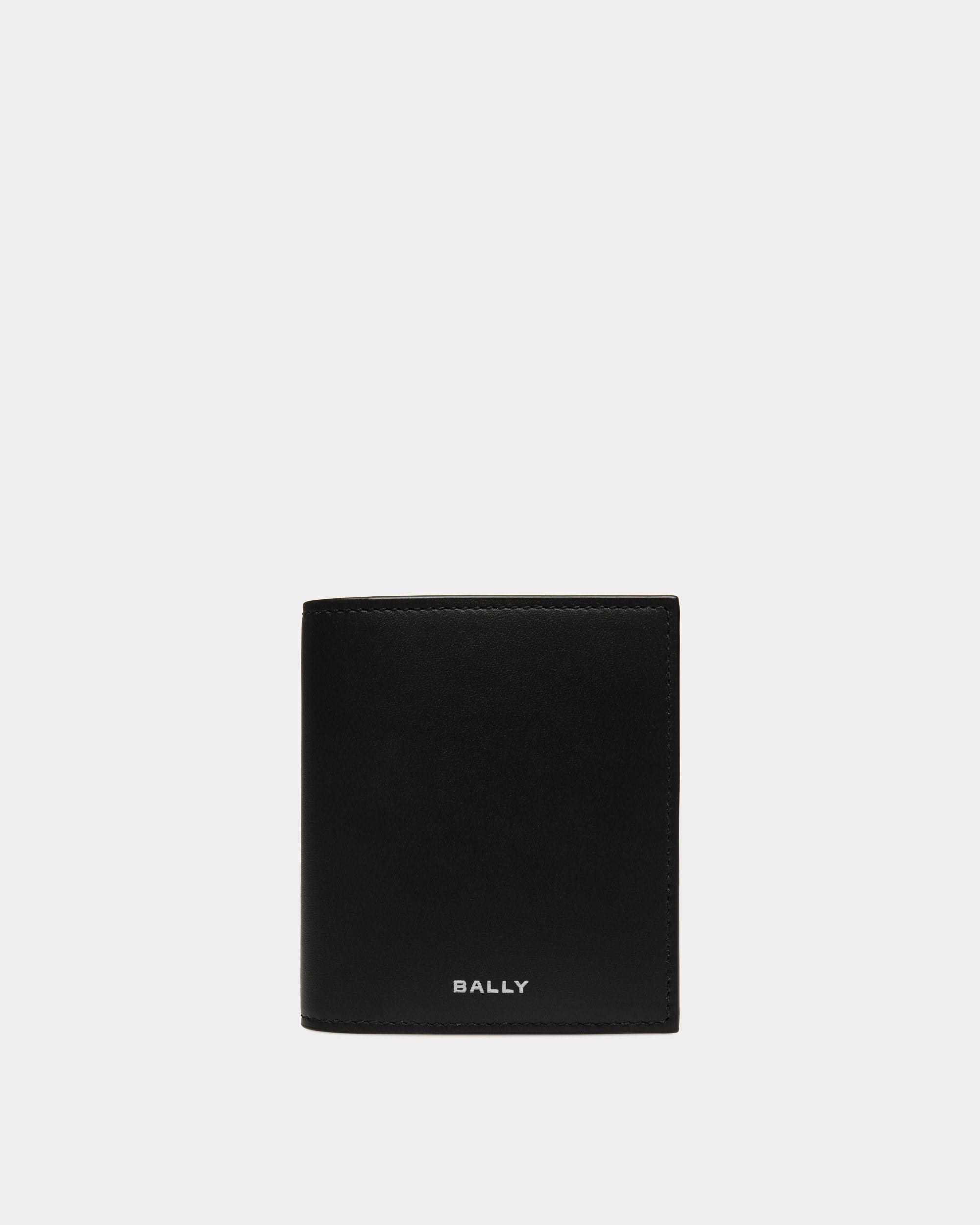 Portafoglio A Libro Deco In Pelle Nera - Uomo - Bally - 01