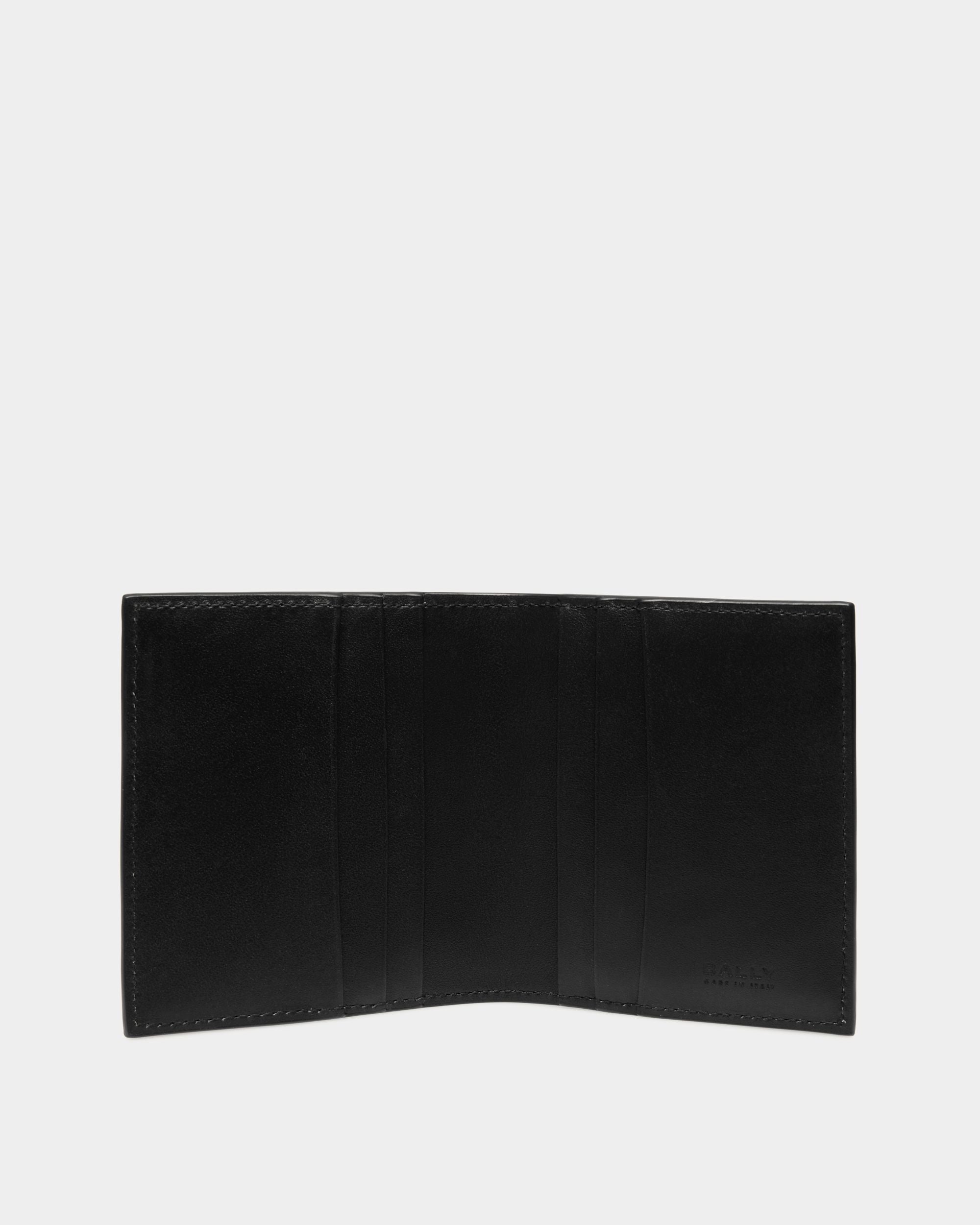Portafoglio A Libro Deco In Pelle Nera - Uomo - Bally - 03