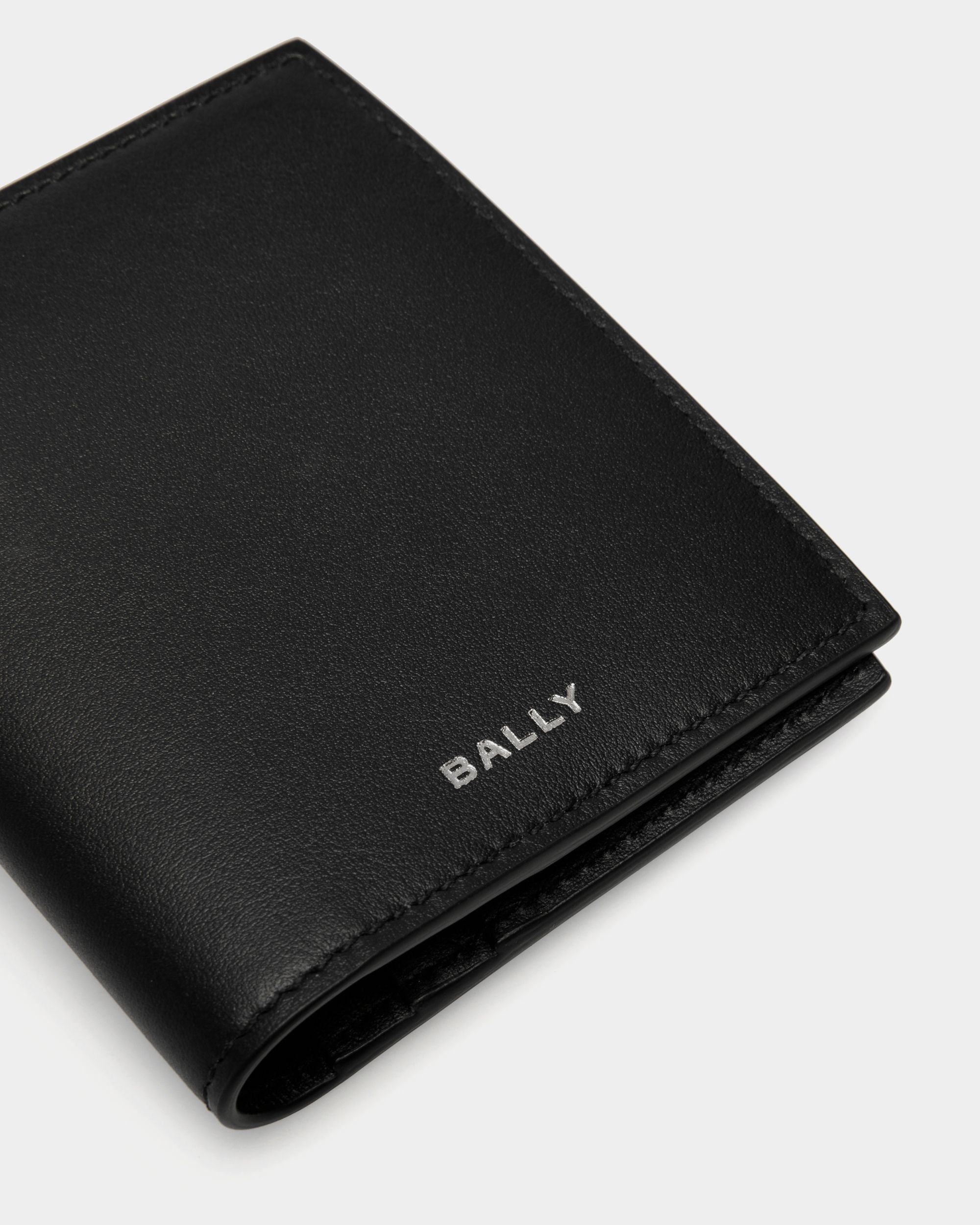 Portafoglio A Libro Deco In Pelle Nera - Uomo - Bally - 04