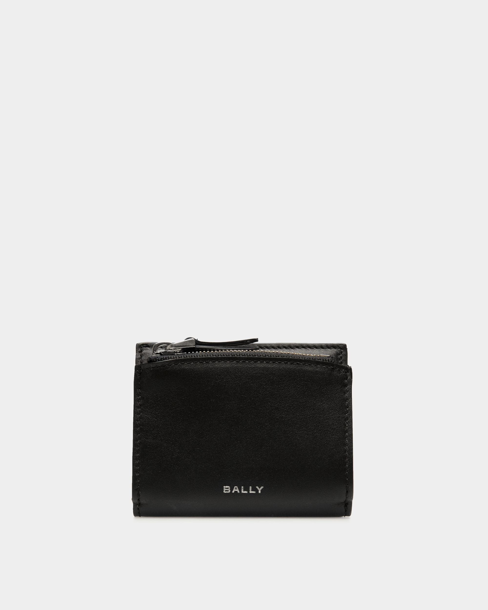Portafoglio Trifold Deco In Pelle Nera - Uomo - Bally - 01