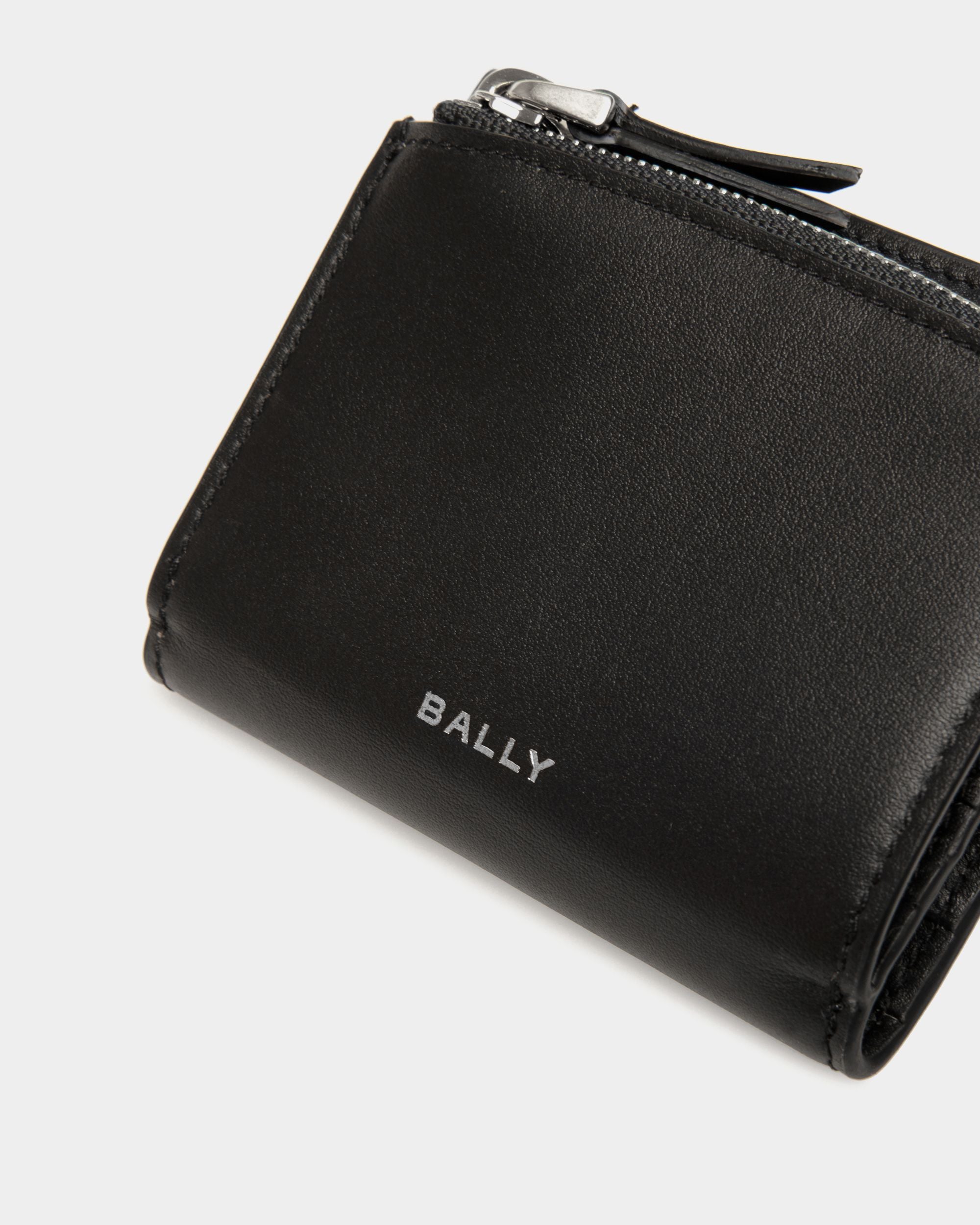 Portafoglio Trifold Deco In Pelle Nera - Uomo - Bally - 04