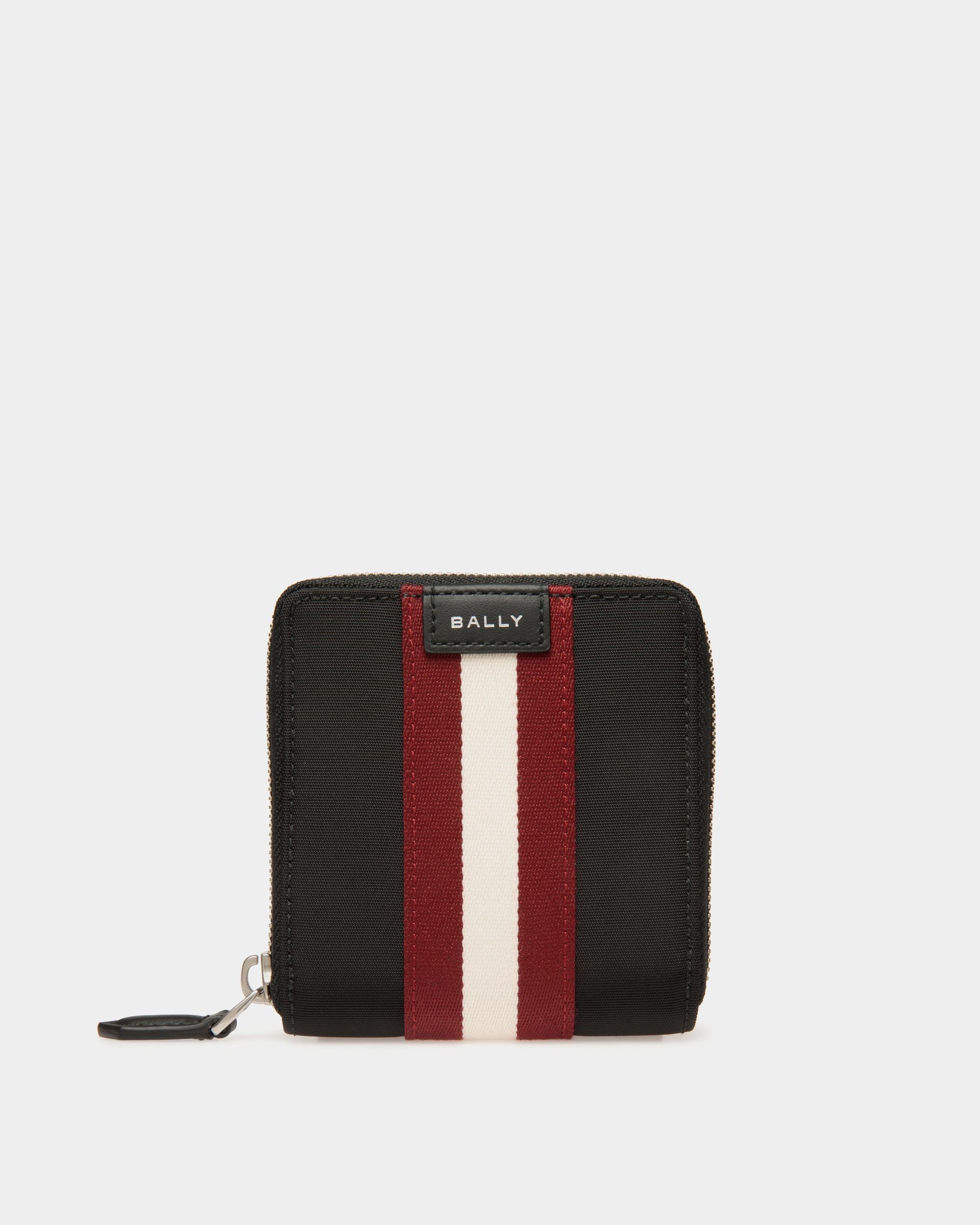 Portafoglio A Libro Code In Nylon Nero - Uomo - Bally - 01