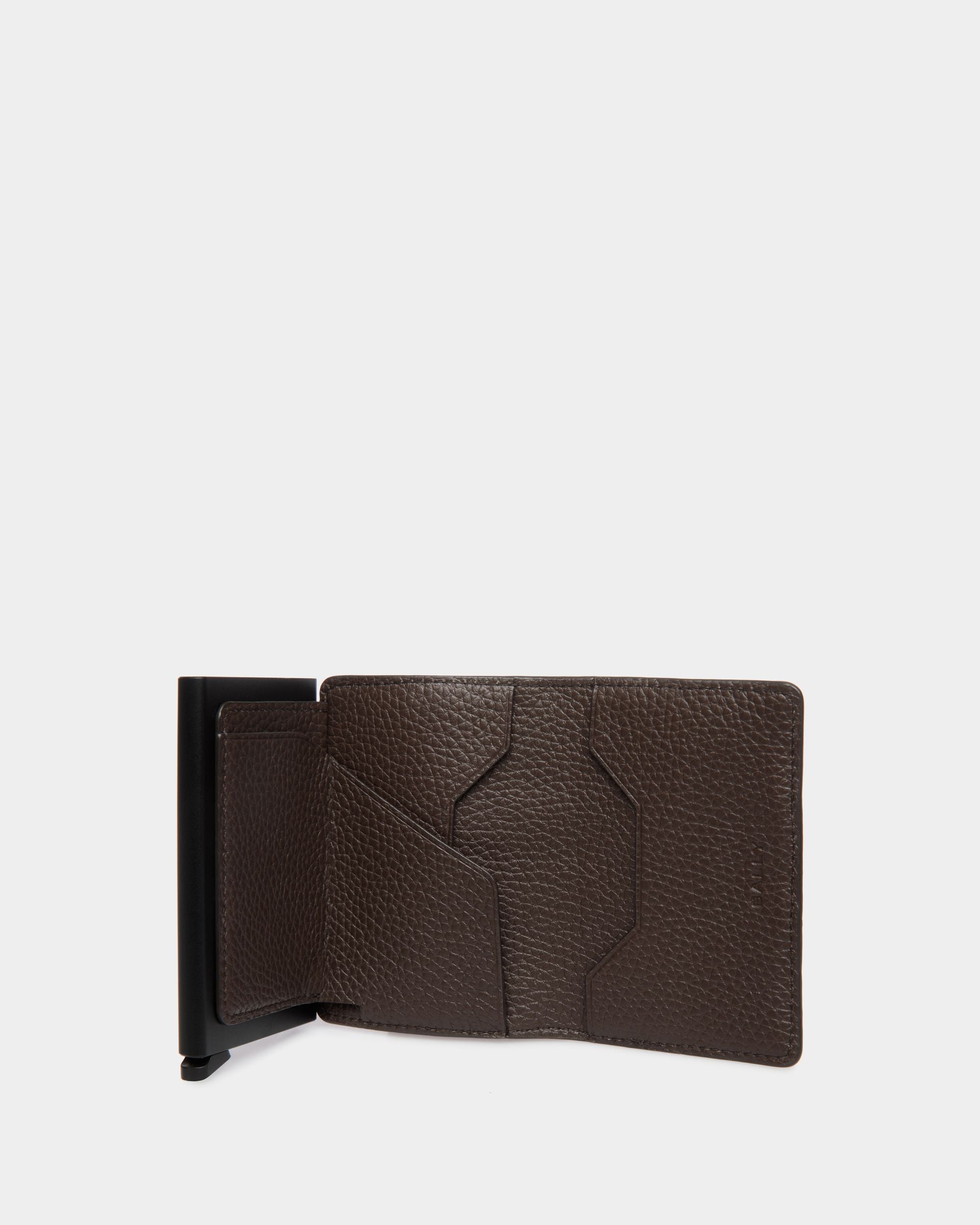 Portafoglio Smart Ribbon In Pelle Color Ebano - Uomo - Bally - 03