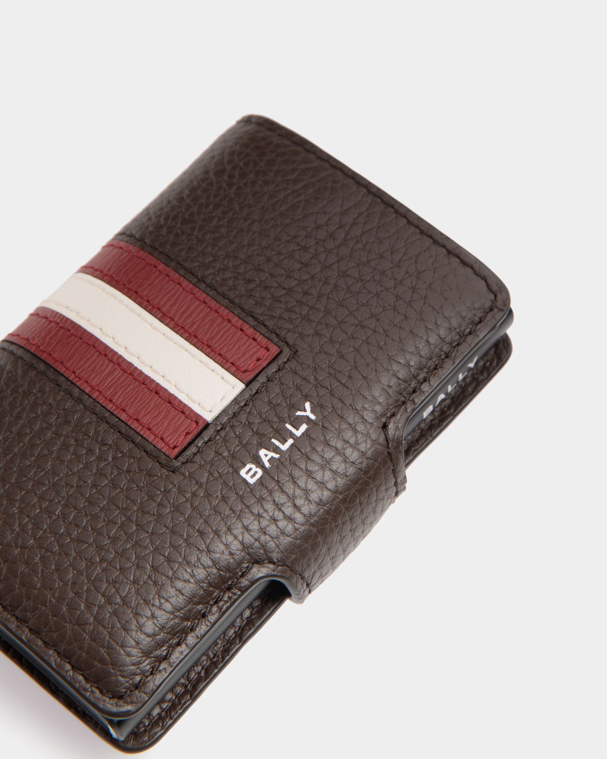 Portafoglio Smart Ribbon In Pelle Color Ebano - Uomo - Bally - 04