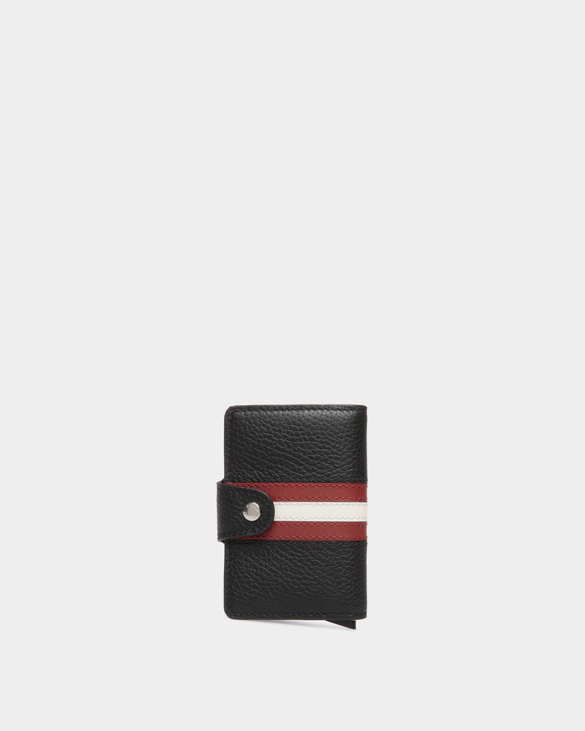 Portafoglio Smart Ribbon In Pelle Nera - Uomo - Bally - 02