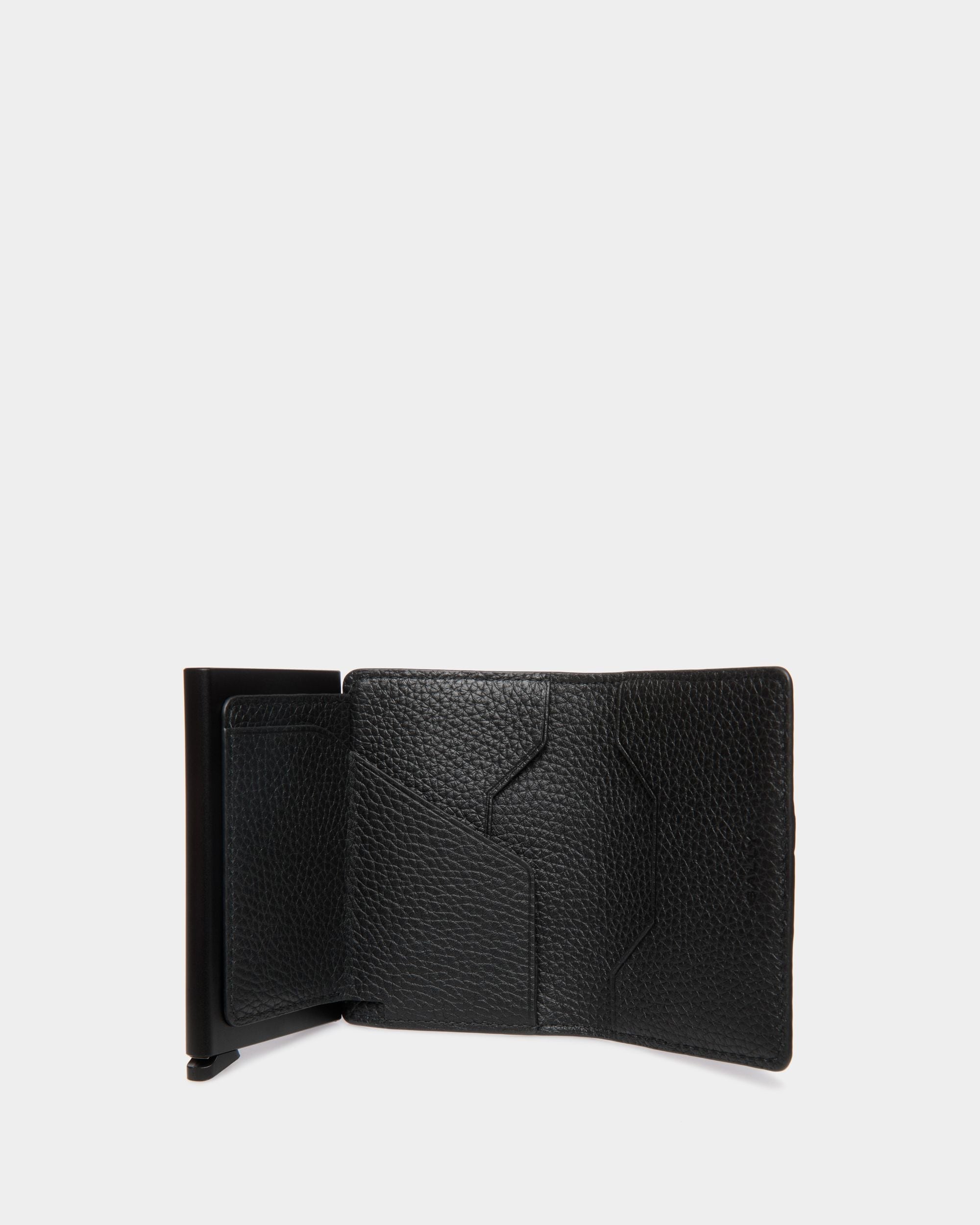 Portafoglio Smart Ribbon In Pelle Nera - Uomo - Bally - 03