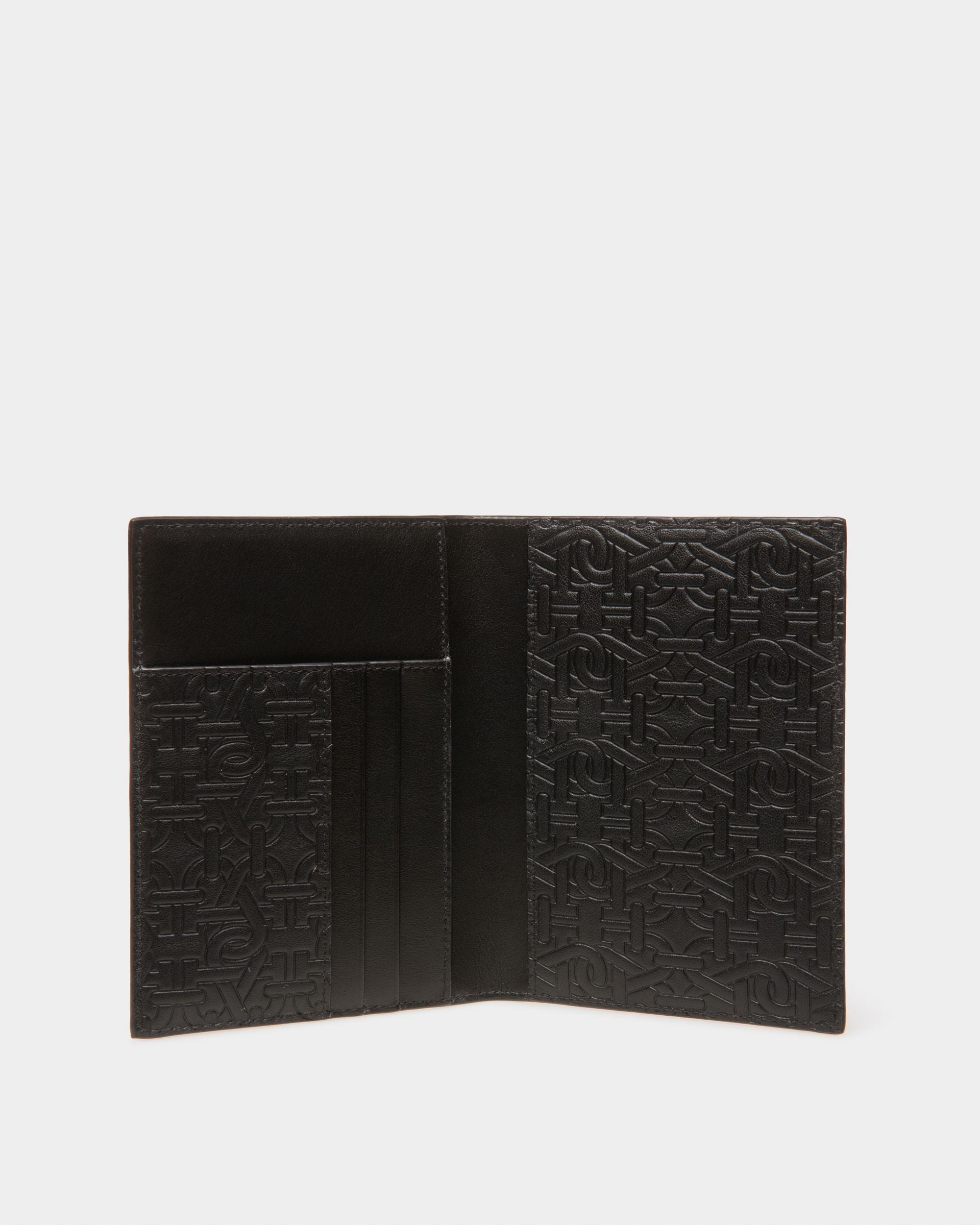Bovert Centodia Per Passaporto In Pelle Nera - Uomo - Bally - 03