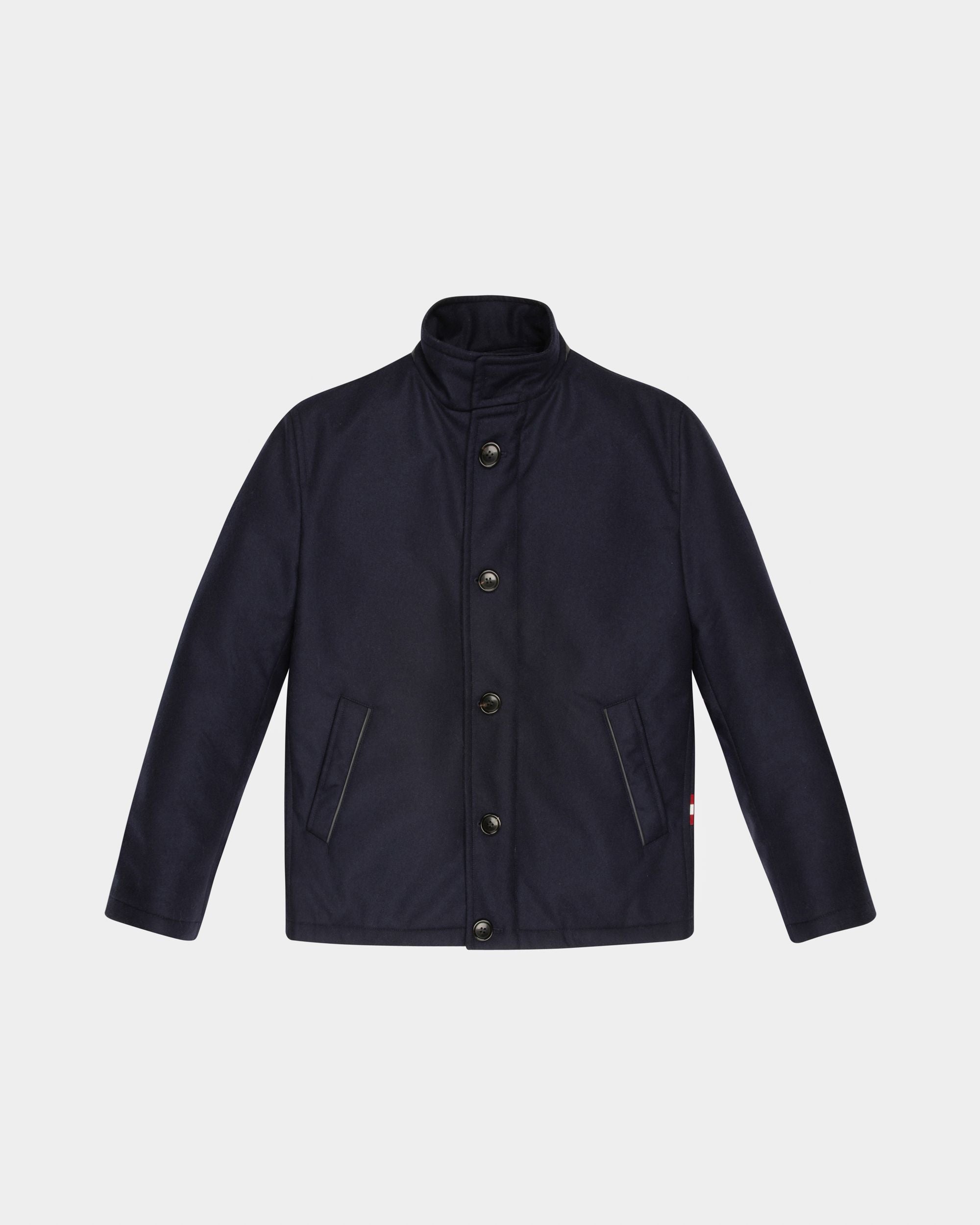 Cappotto In Misto Lana E Cashmere Blu Navy - Uomo - Bally - 01