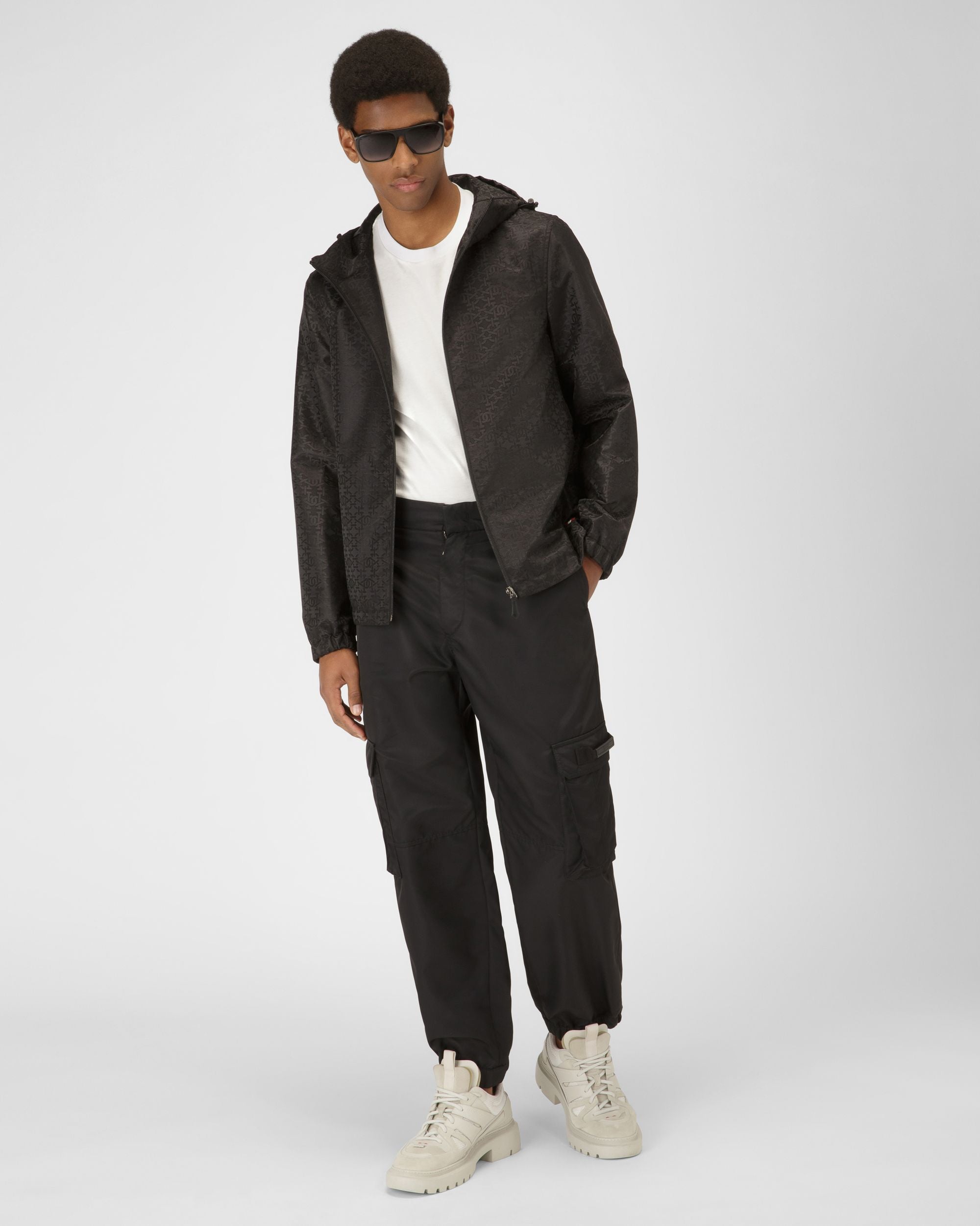 Giacca B-Monogram In Nylon Colore Nero - Uomo - Bally - 05