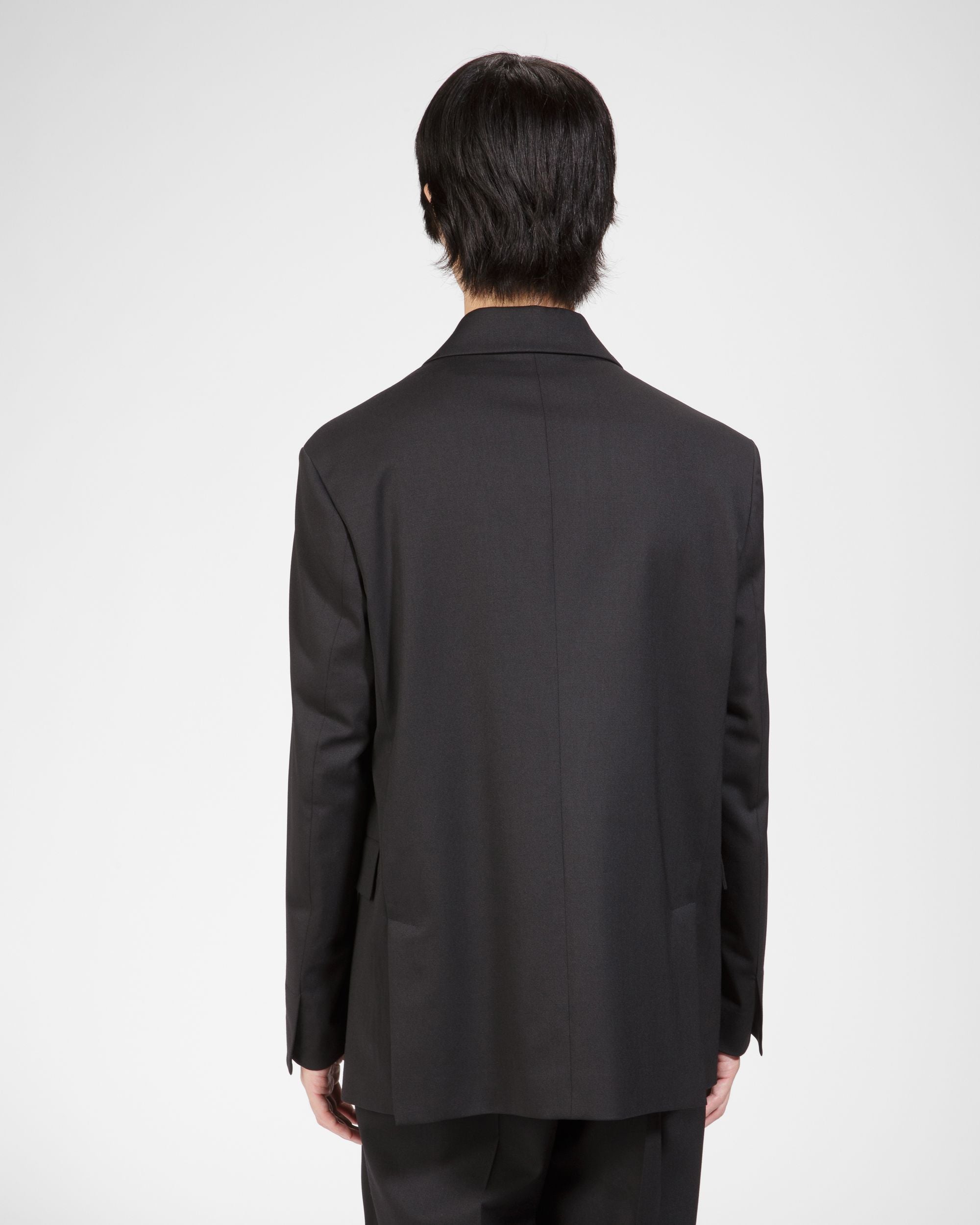 Blazer Monopetto In Misto Lana Nero - Uomo - Bally - 03