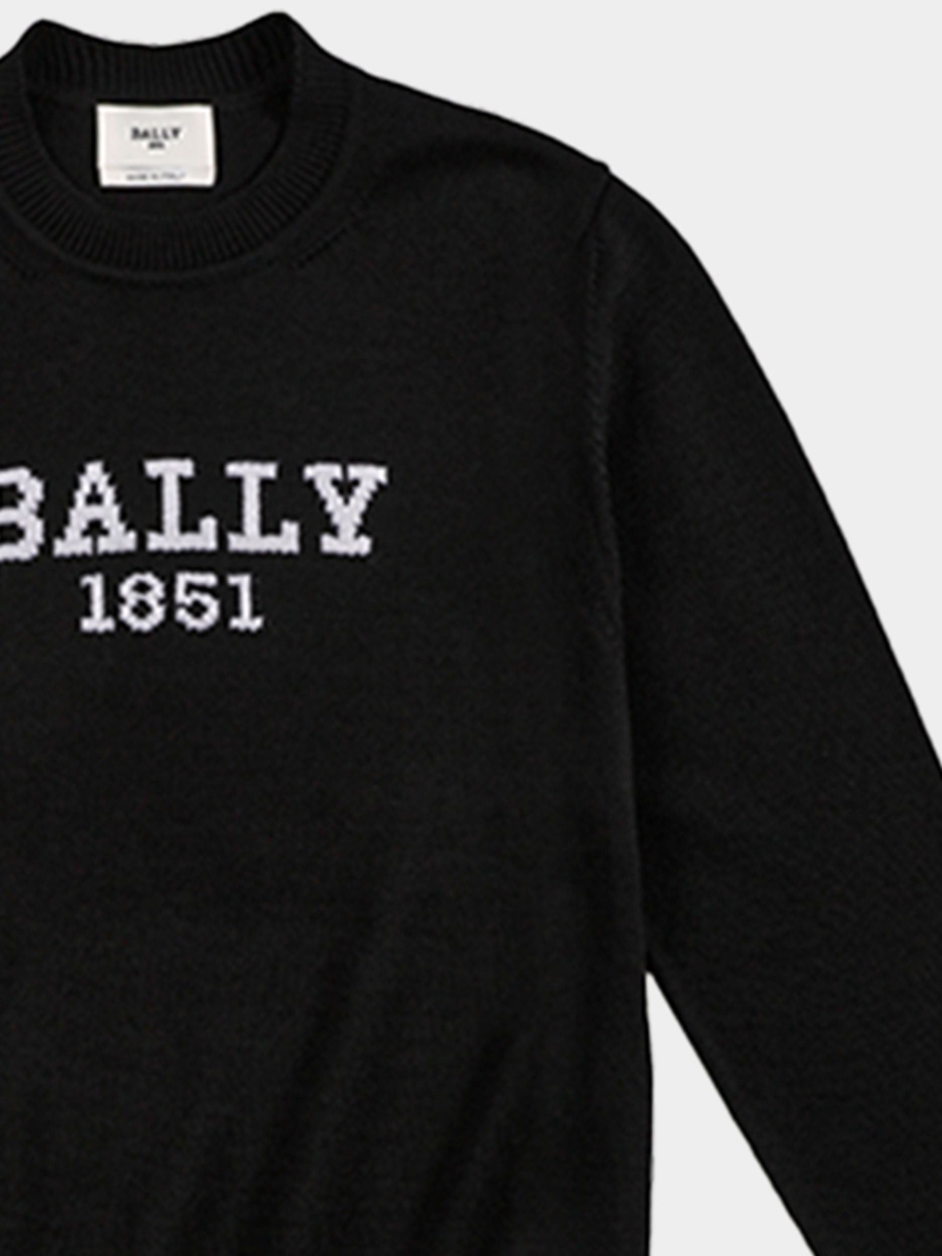 Maglione In Lana Nera - Uomo - Bally - 04
