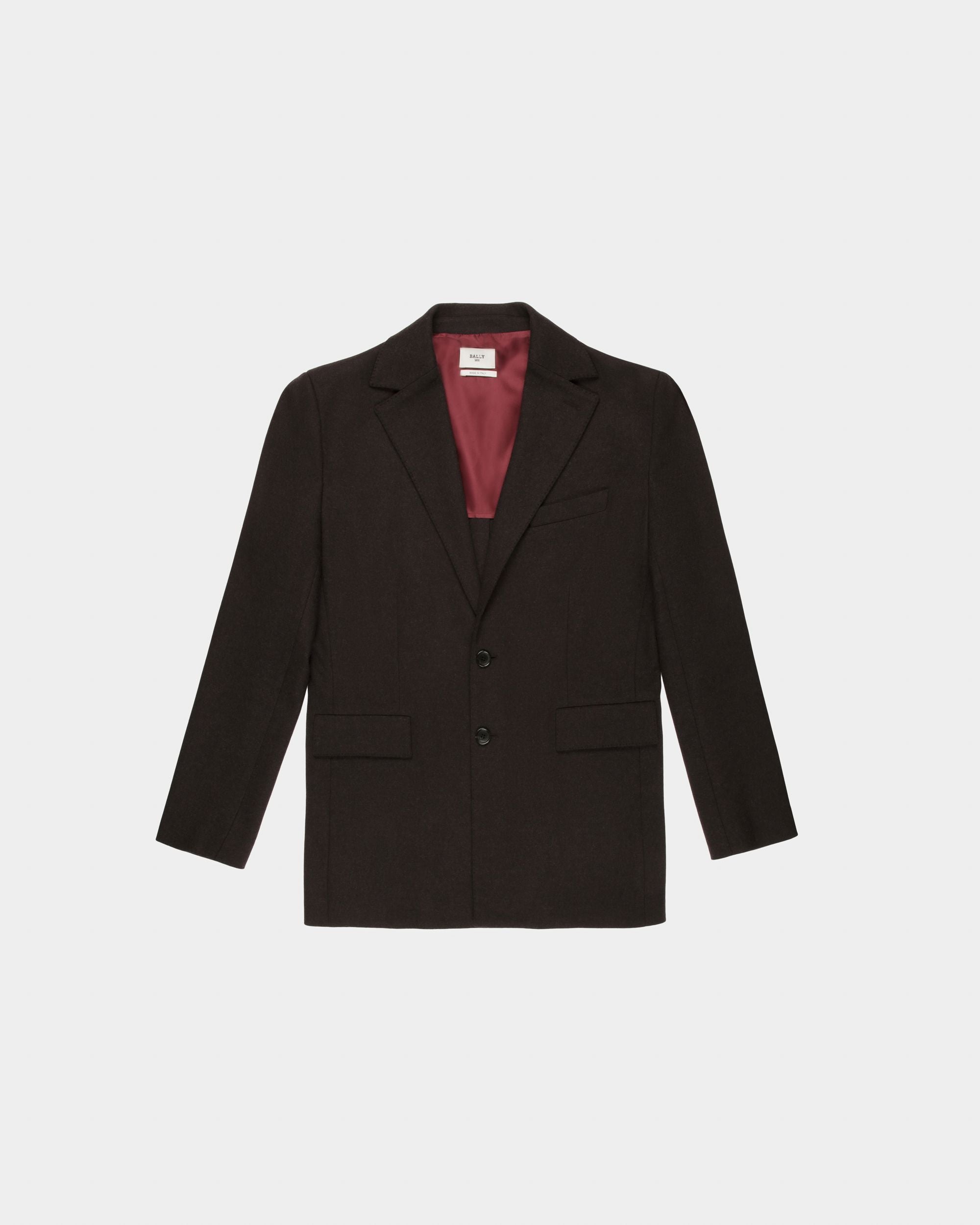 Giacca In Lana Marrone Ebano - Uomo - Bally - 04