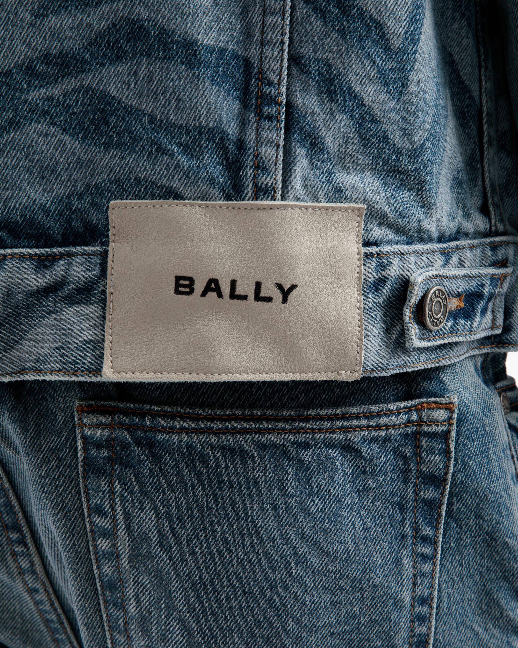 Giacca In Denim Con Stampa Zebrata - Uomo - Bally - 04