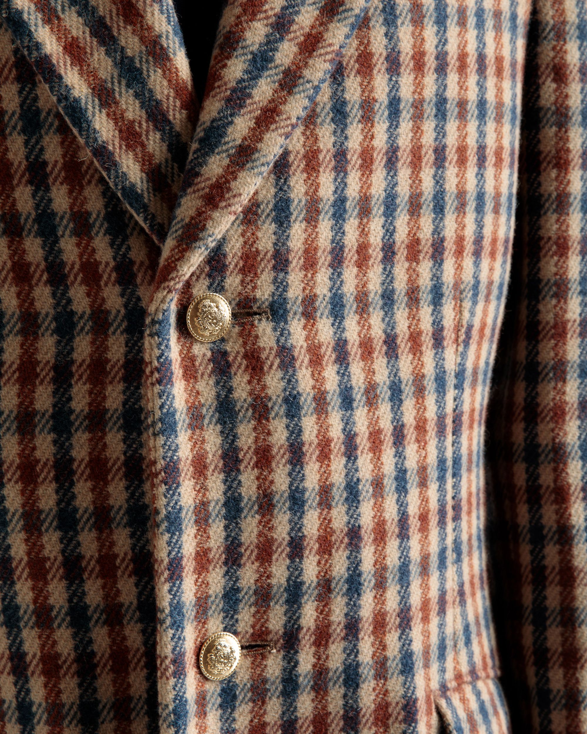 Cappotto A Scacchi In Misto Lana Marrone - Uomo - Bally - 04