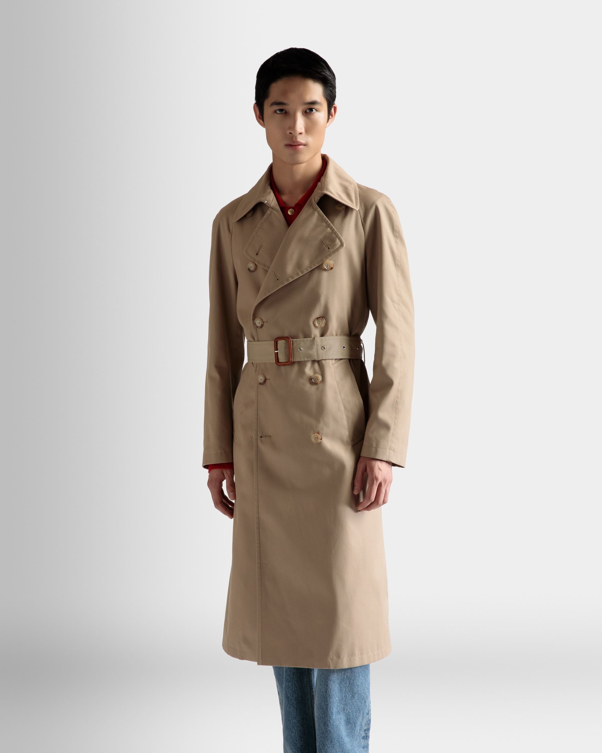 Trench In Cotone Marrone - Uomo - Bally - 03