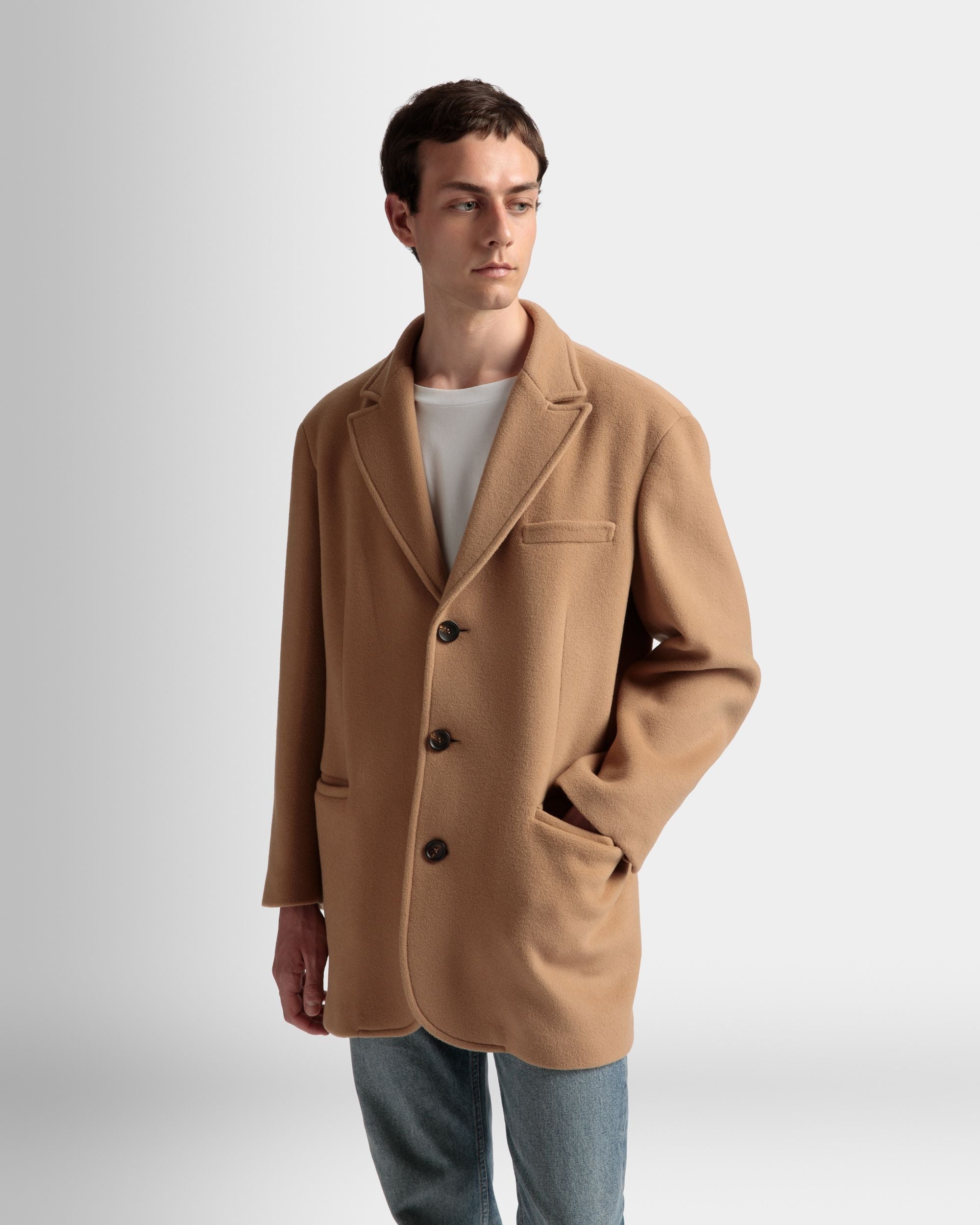 Giacca Monopetto In Misto Cachemire Color Cammello - Uomo - Bally - 02