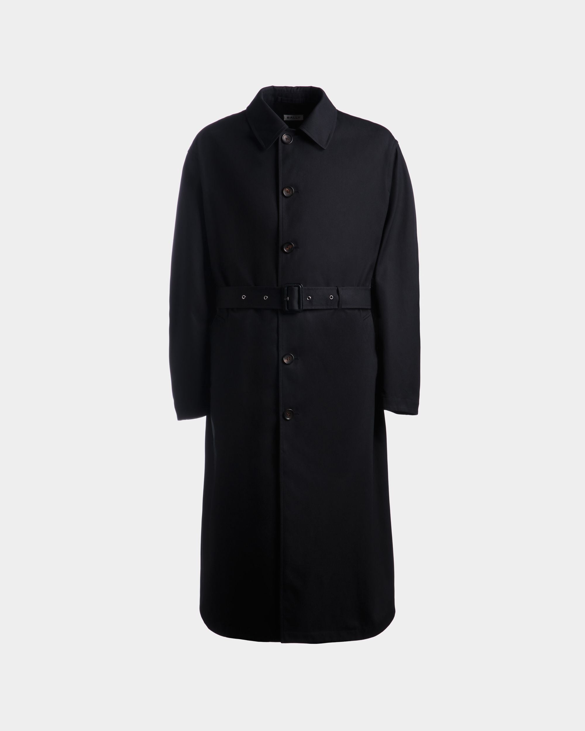 Trench In Misto Cotone Navy Blue - Uomo - Bally - 01
