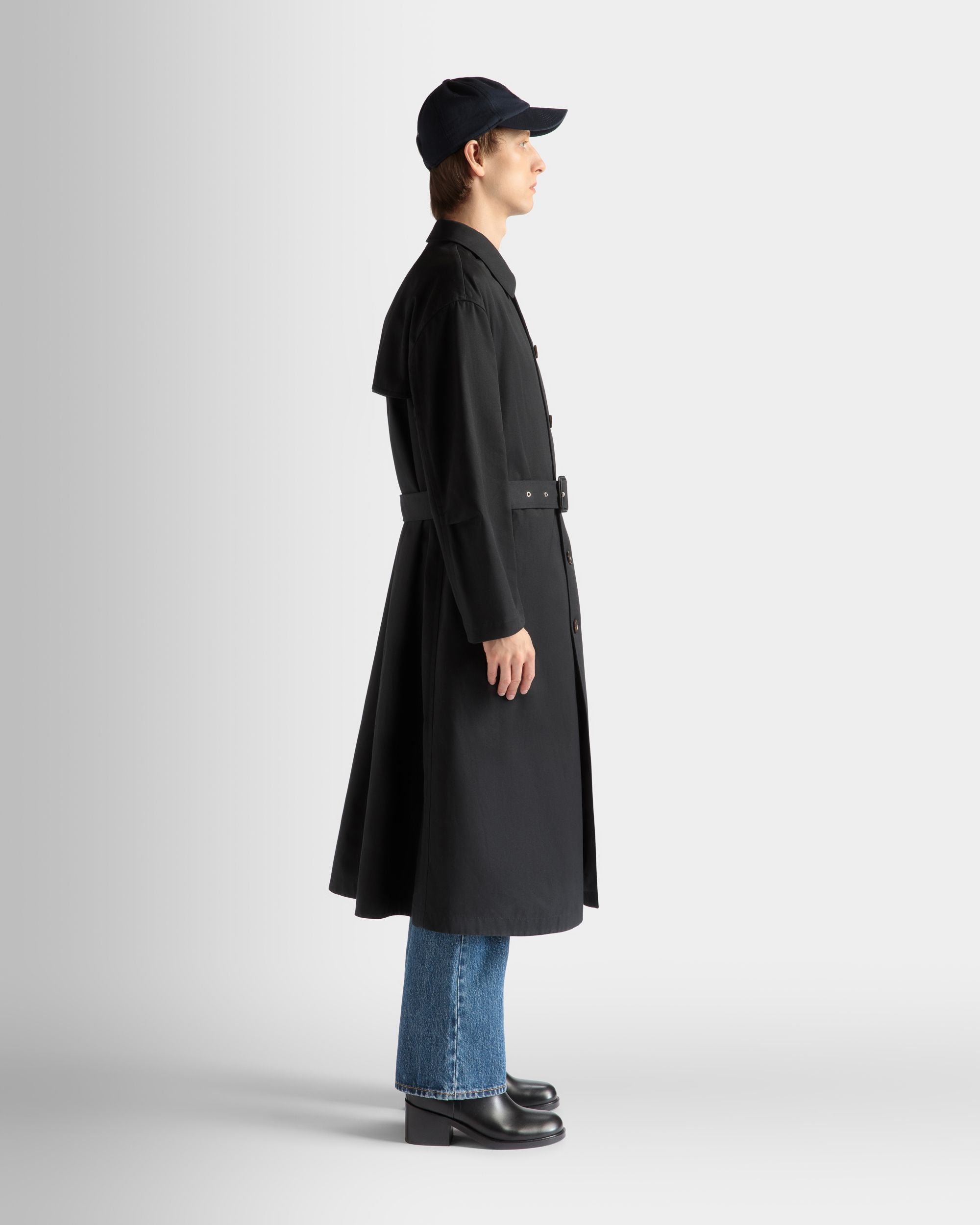 Trench In Misto Cotone Navy Blue - Uomo - Bally - 05
