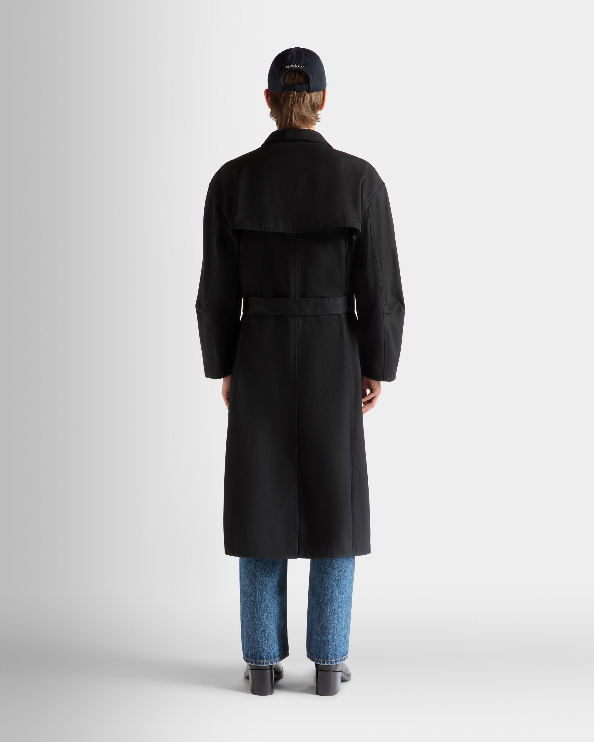 Trench In Misto Cotone Navy Blue - Uomo - Bally - 06