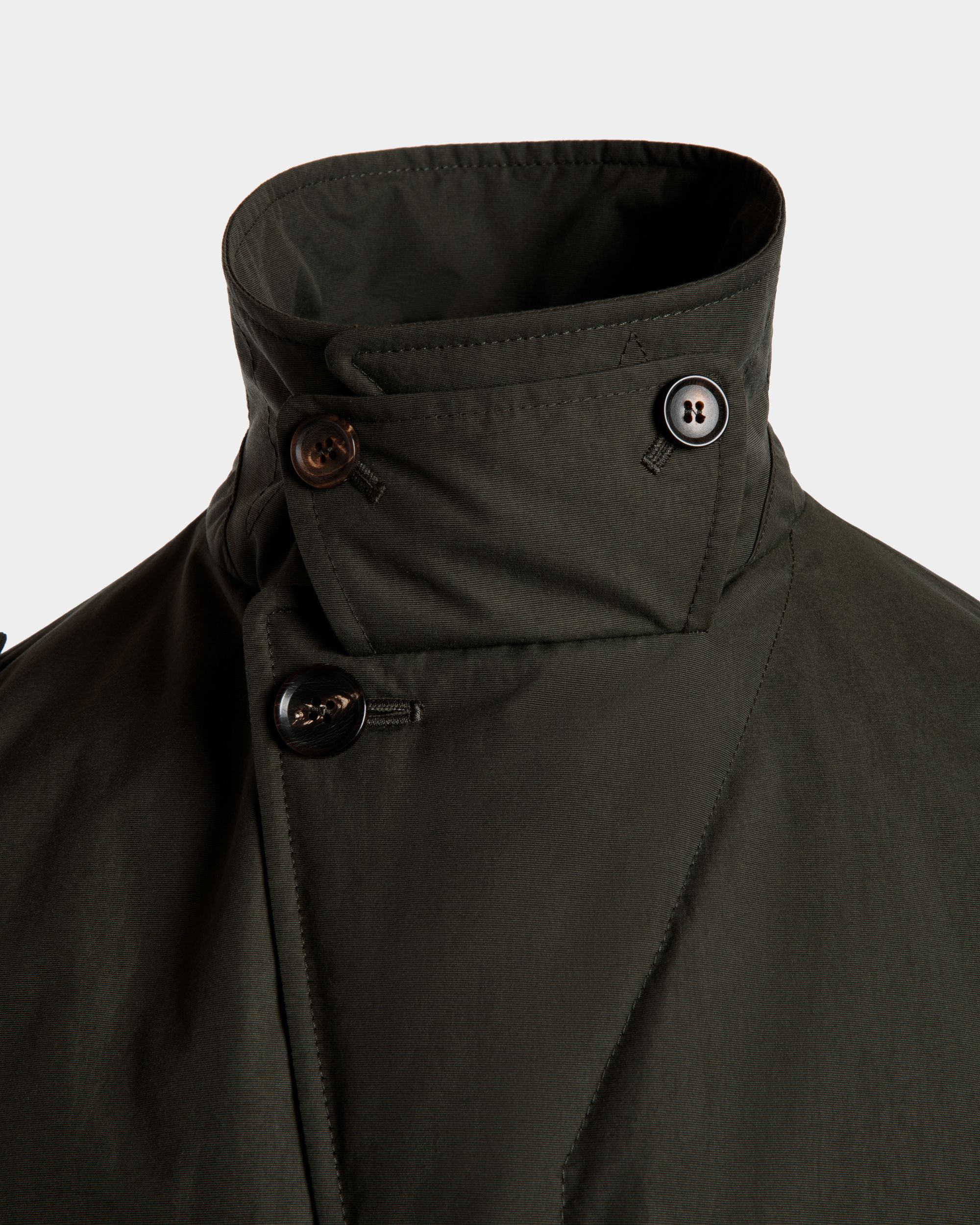 Field Jacket In Nylon Military Green - Uomo - Bally - 03