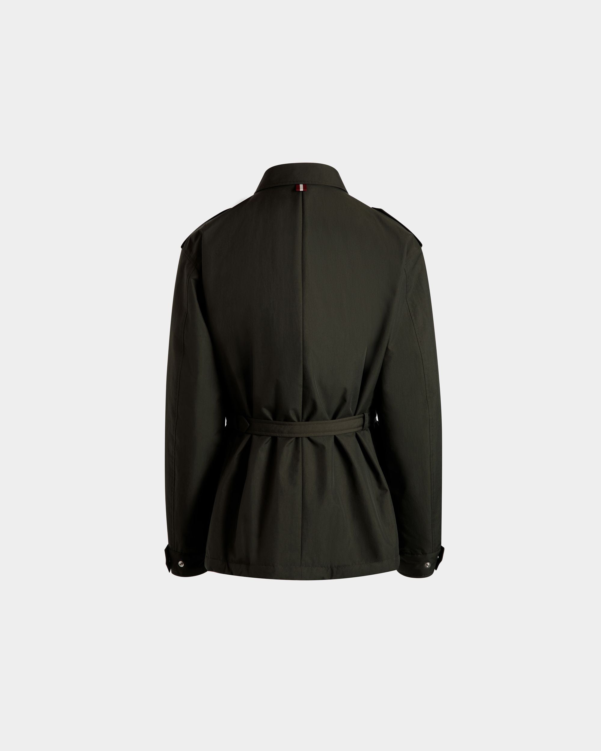 Field Jacket In Nylon Military Green - Uomo - Bally - 04