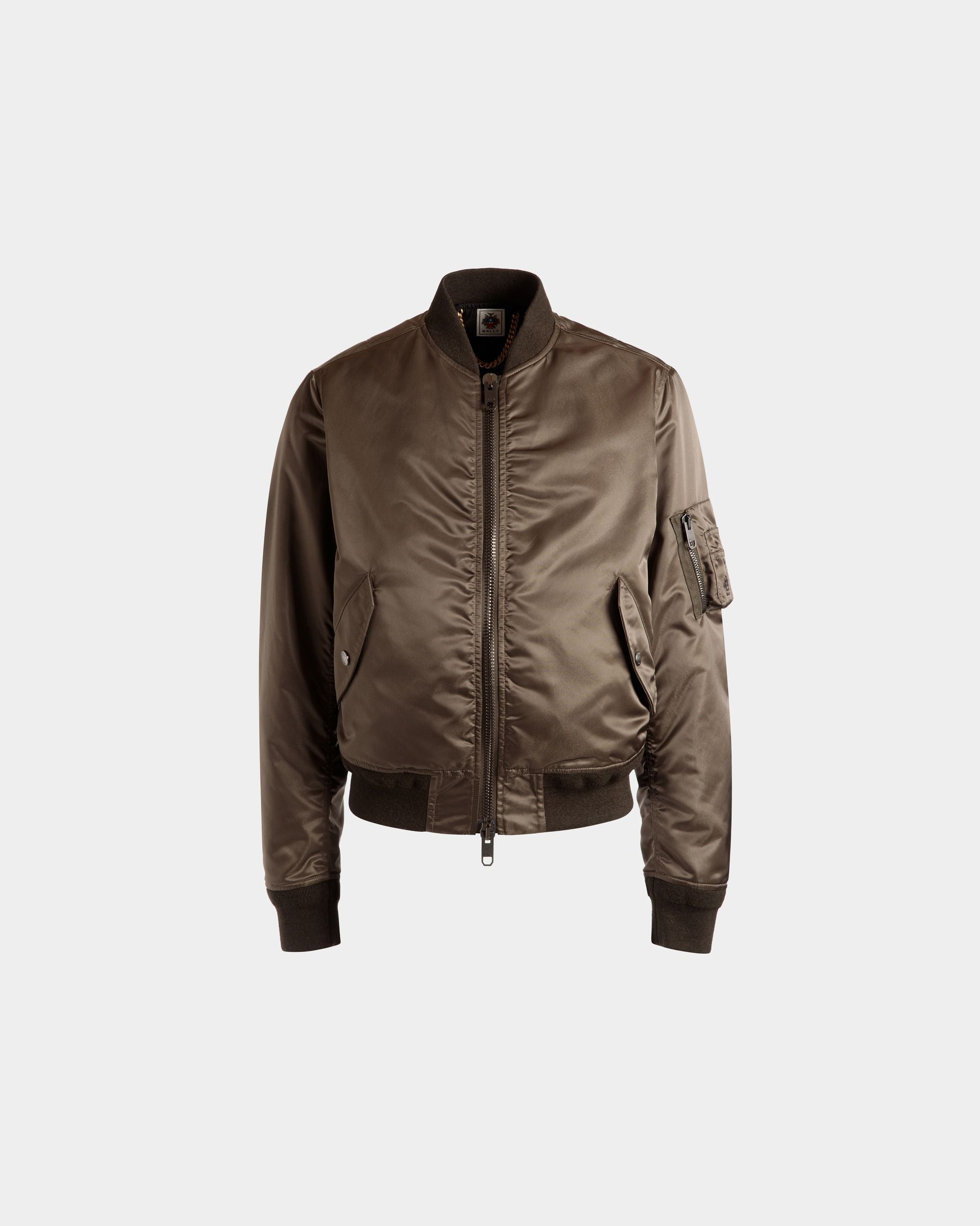 Bomber Adrien Brody Travel Collection In Nylon Military Green - Uomo - Bally - 01