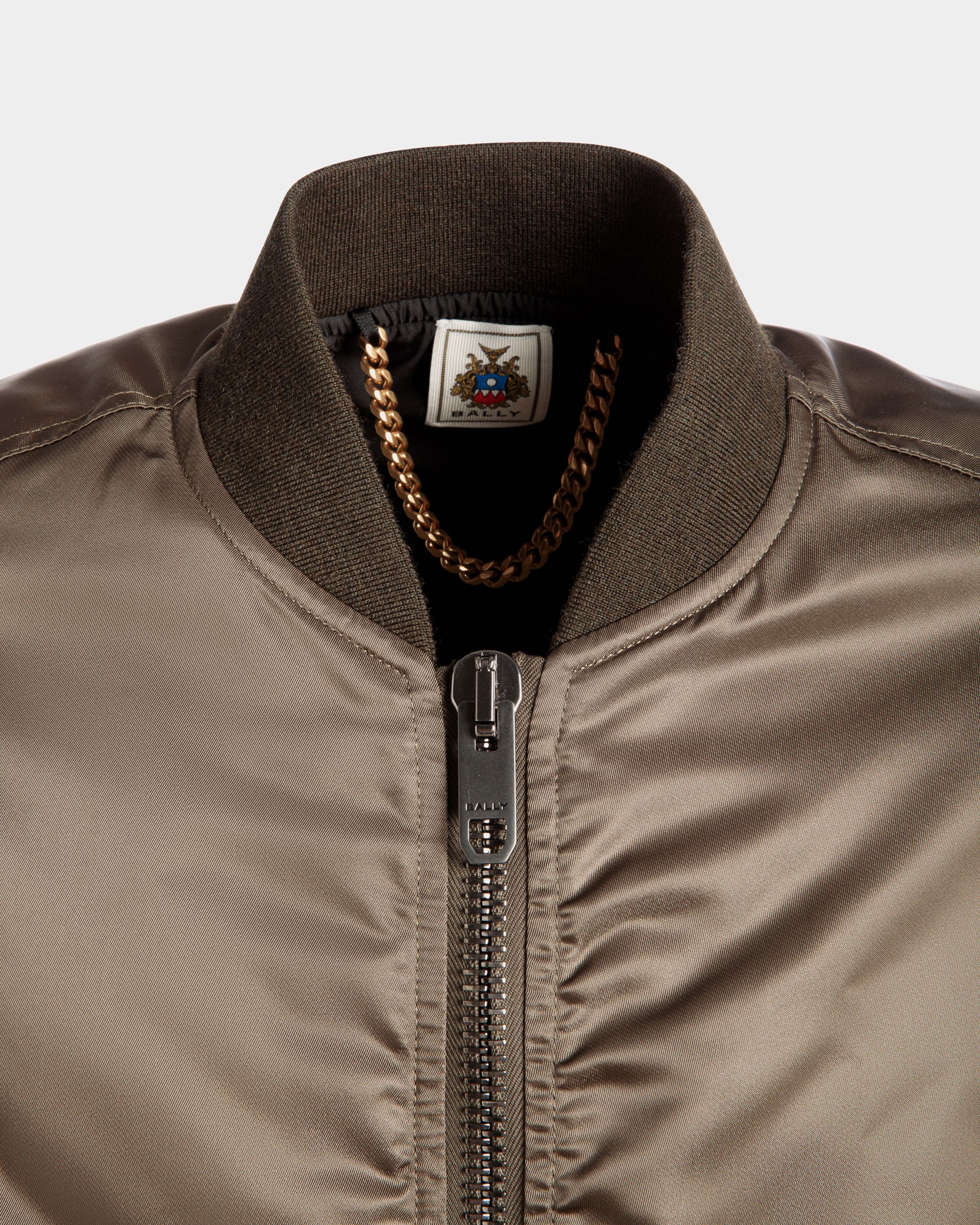 Bomber Adrien Brody Travel Collection In Nylon Military Green - Uomo - Bally - 05