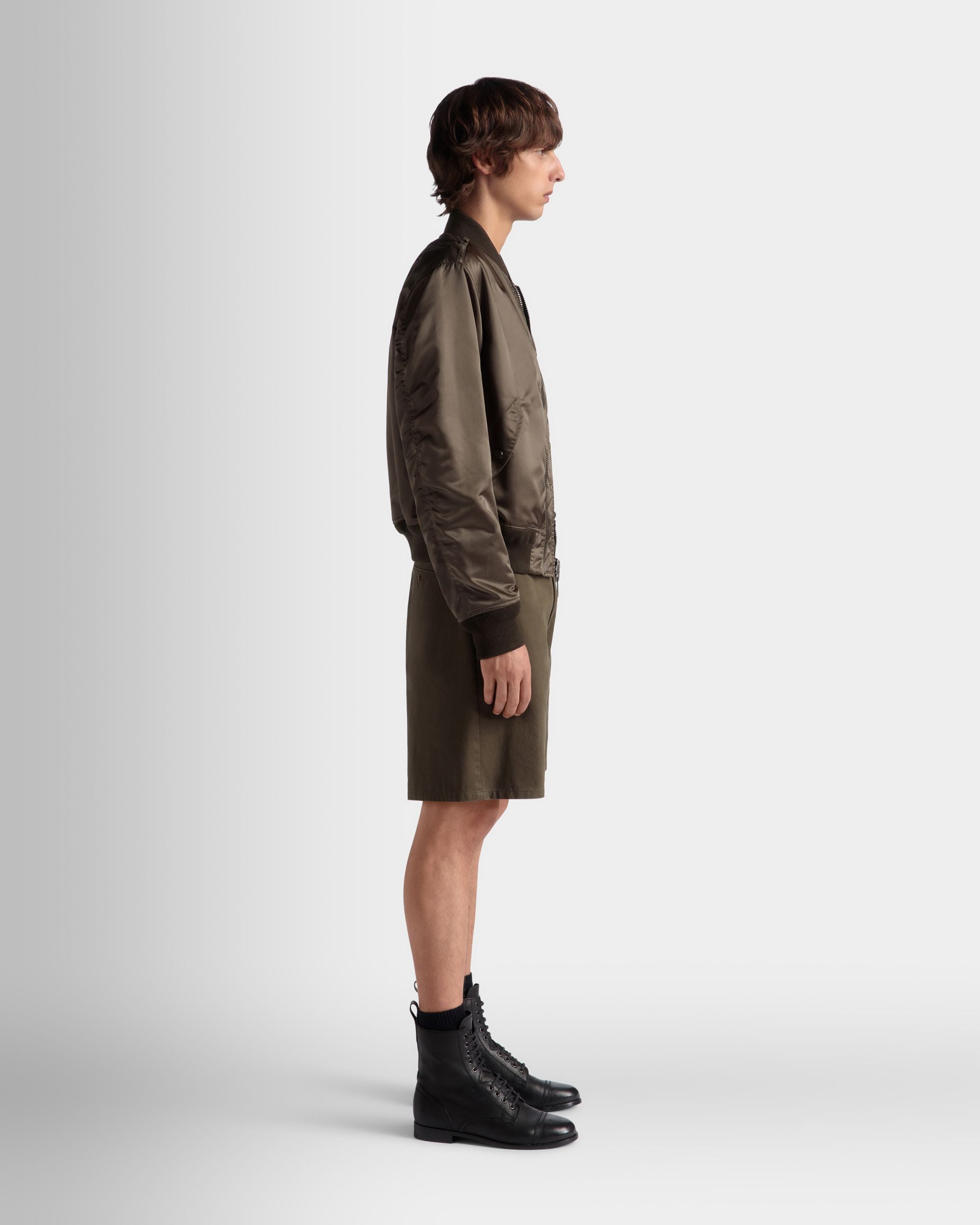 Bomber Adrien Brody Travel Collection In Nylon Military Green - Uomo - Bally - 07