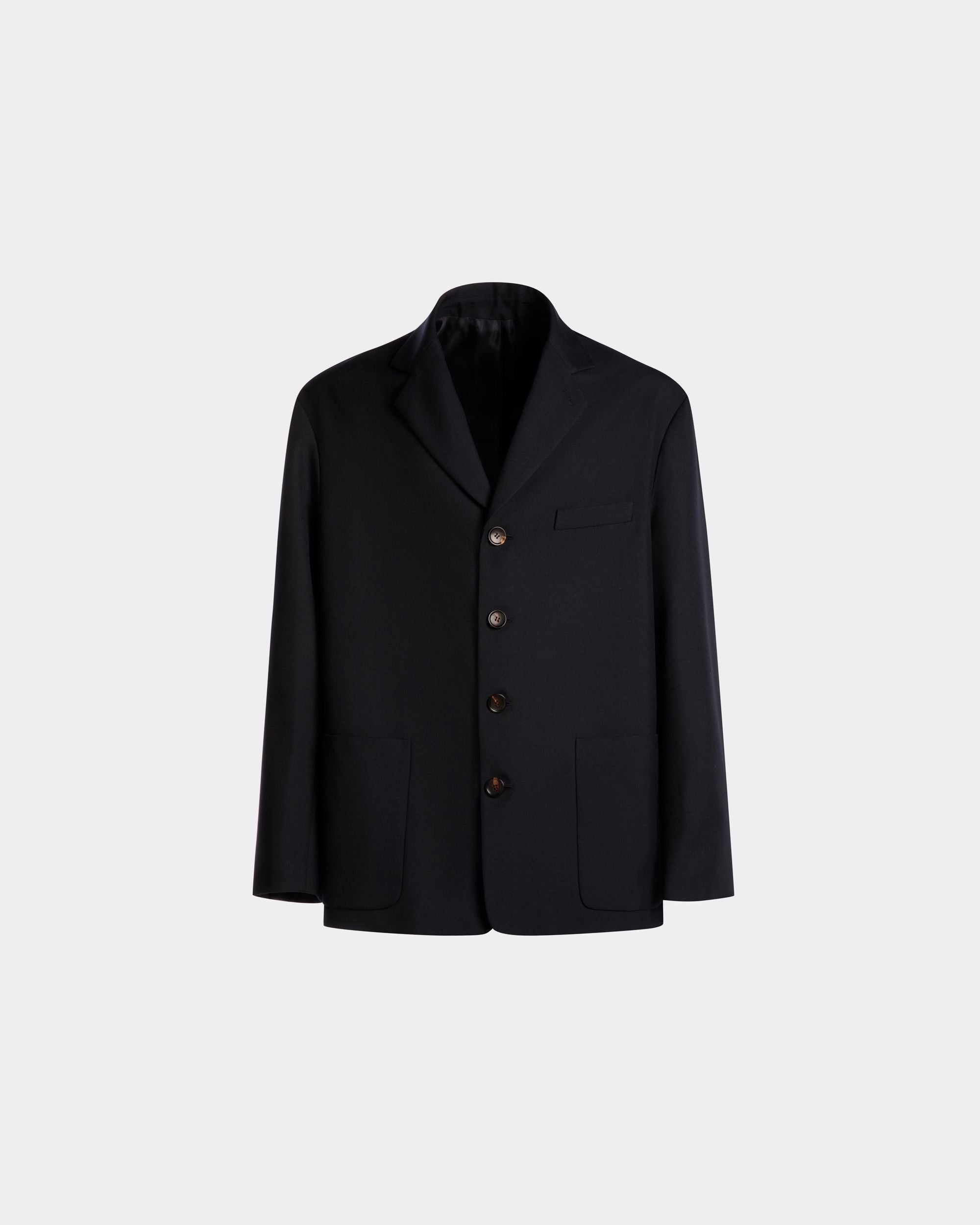 Giacca In Misto Lana Navy Blue - Uomo - Bally - 01