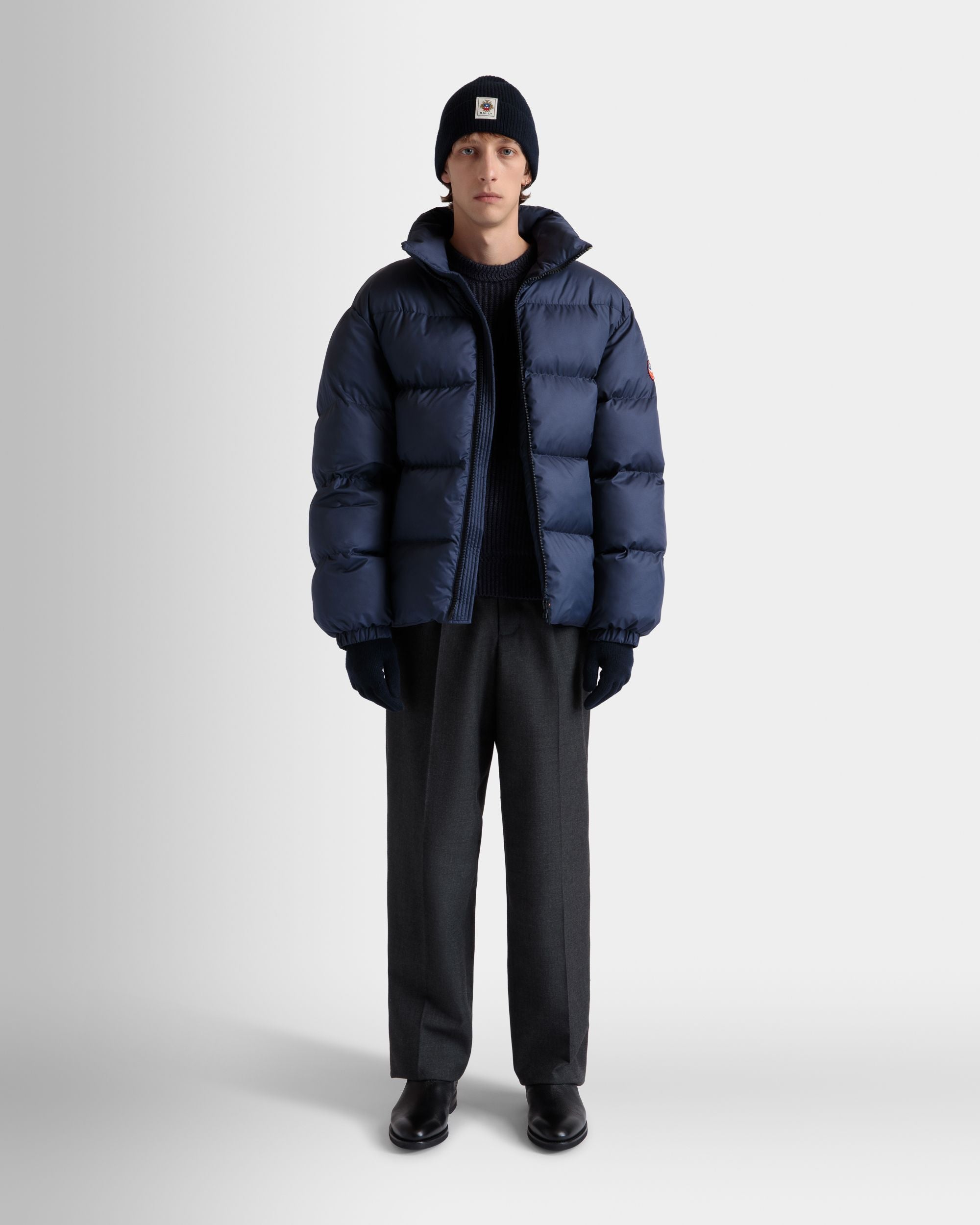 Piumino In Nylon Navy Blue - Uomo - Bally - 02