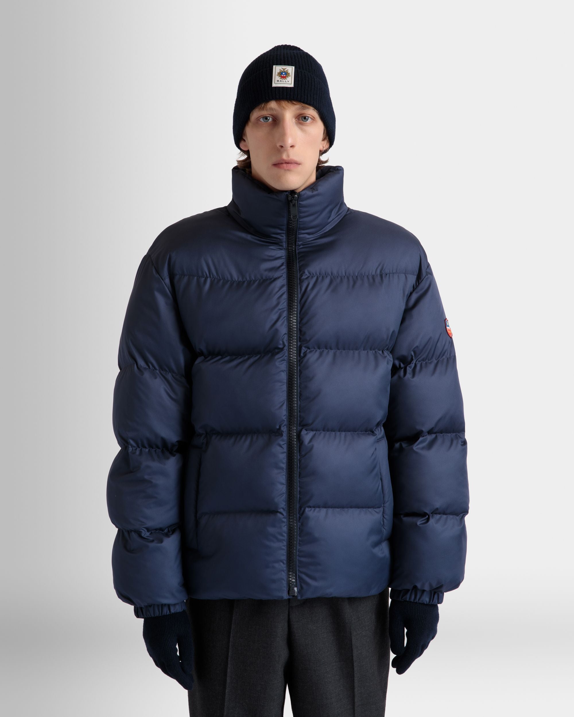 Piumino In Nylon Navy Blue - Uomo - Bally - 03