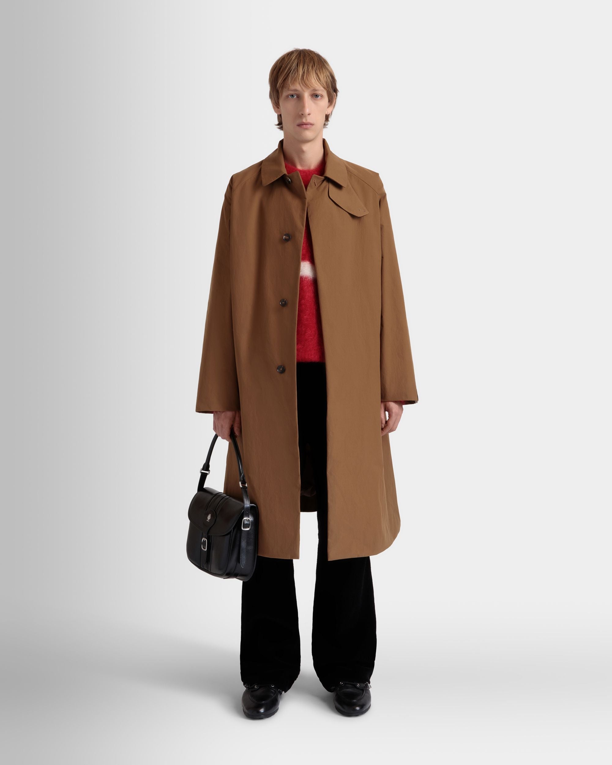 Trench In Nylon Marrone - Uomo - Bally - 02