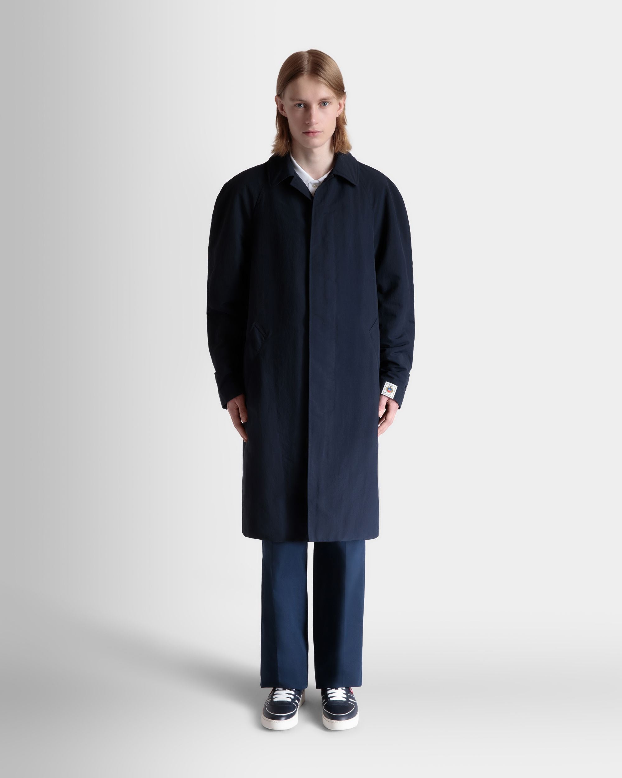 Trench In Nylon Navy Blue - Uomo - Bally - 02