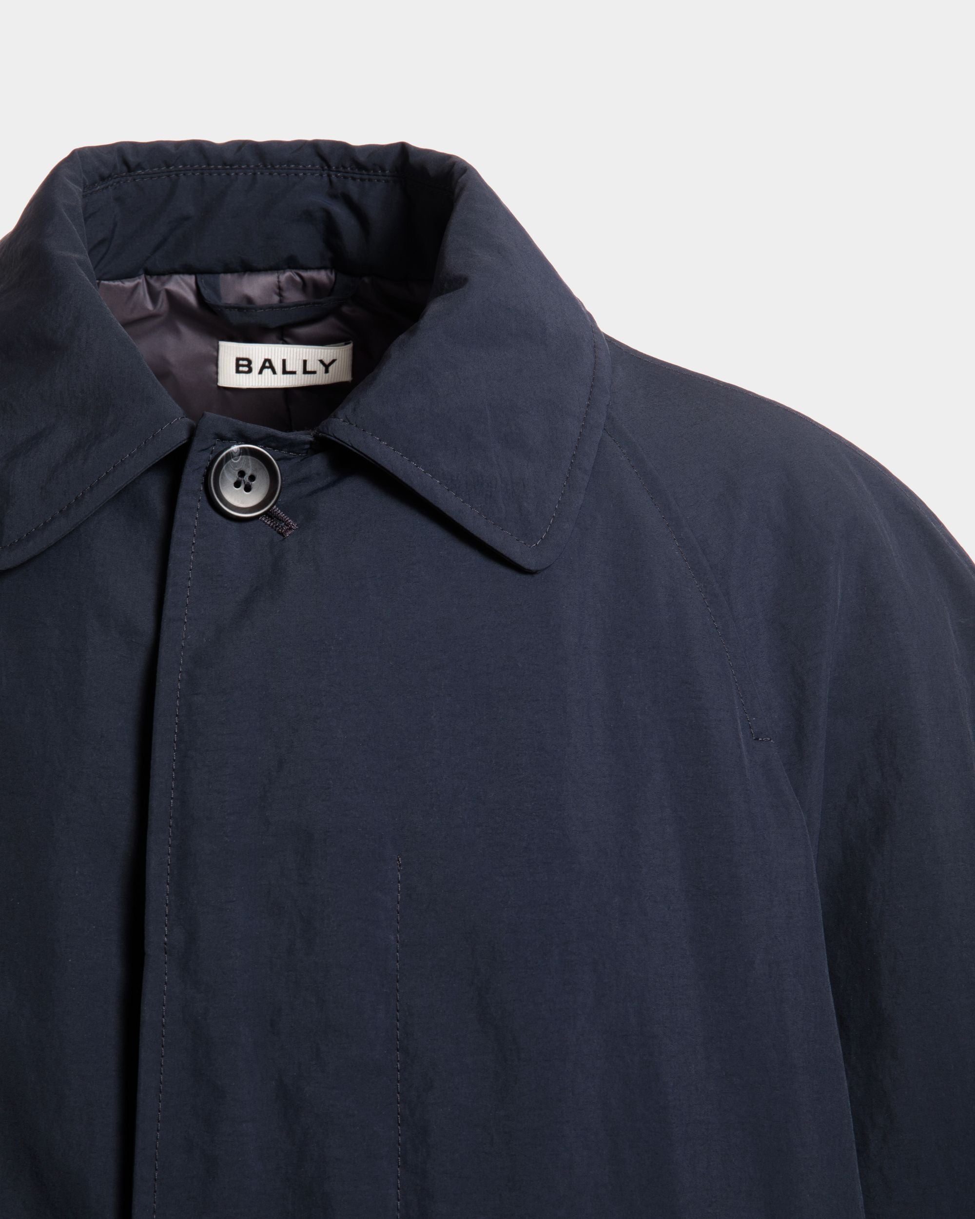 Trench In Nylon Navy Blue - Uomo - Bally - 04
