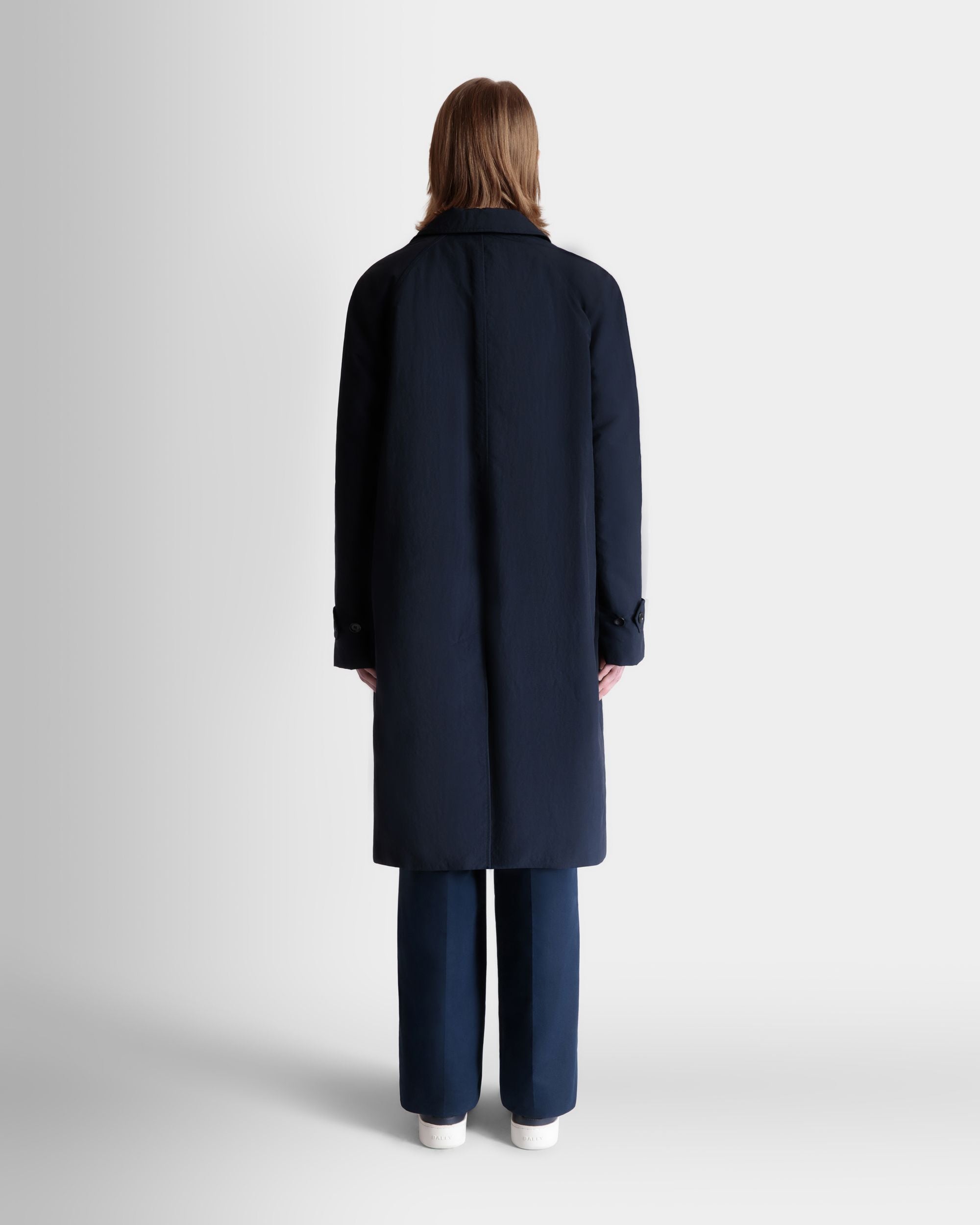 Trench In Nylon Navy Blue - Uomo - Bally - 06