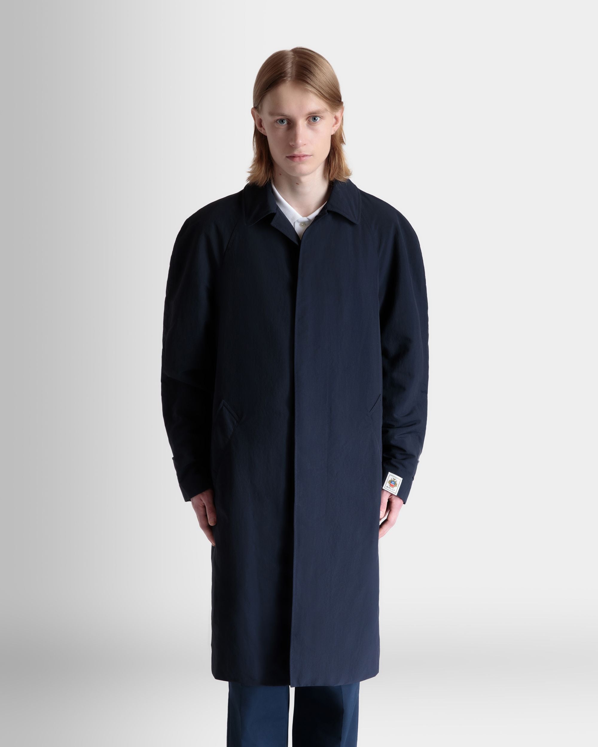 Trench In Nylon Navy Blue - Uomo - Bally - 08