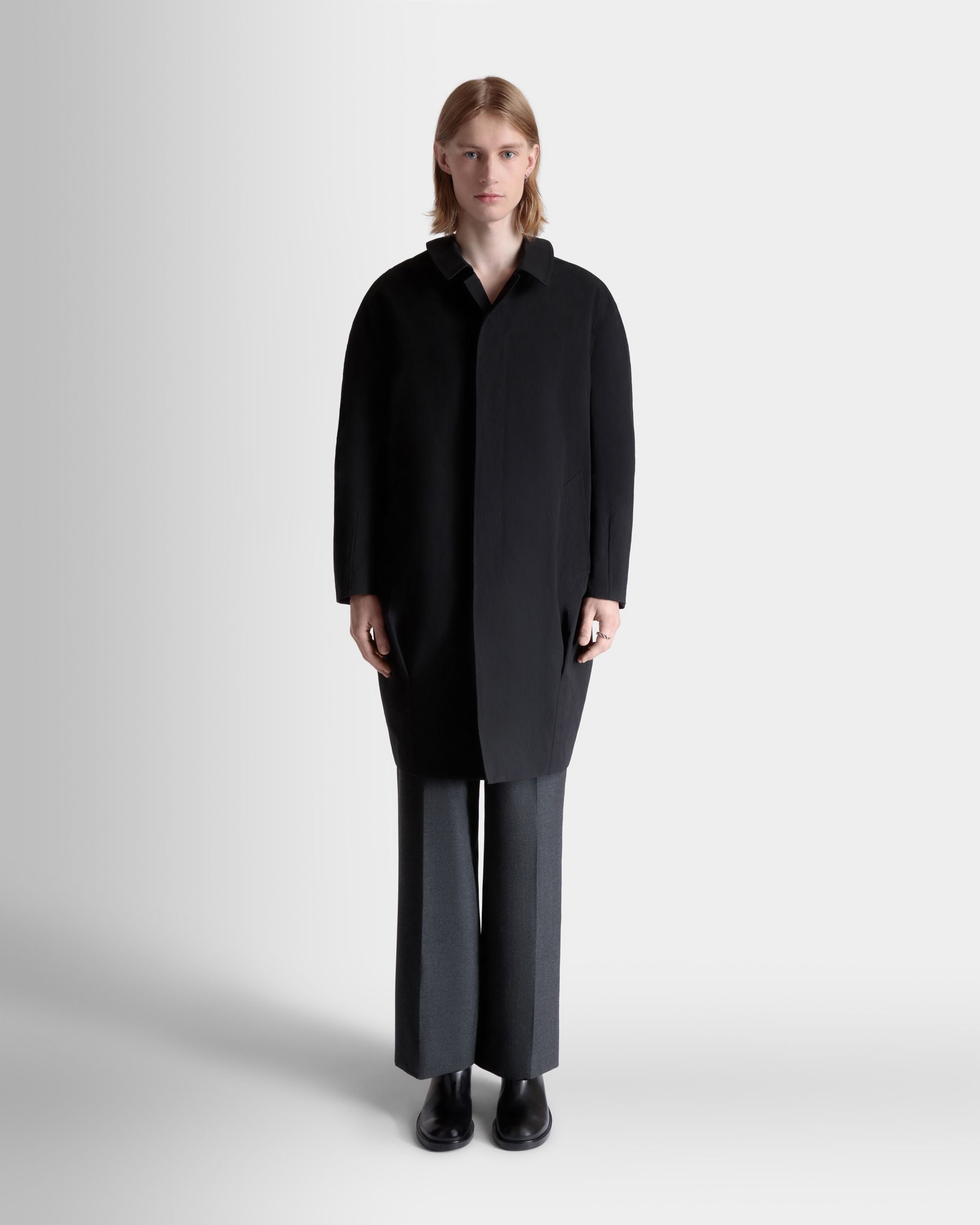 Cappotto In Poliestere Nero - Uomo - Bally - 02