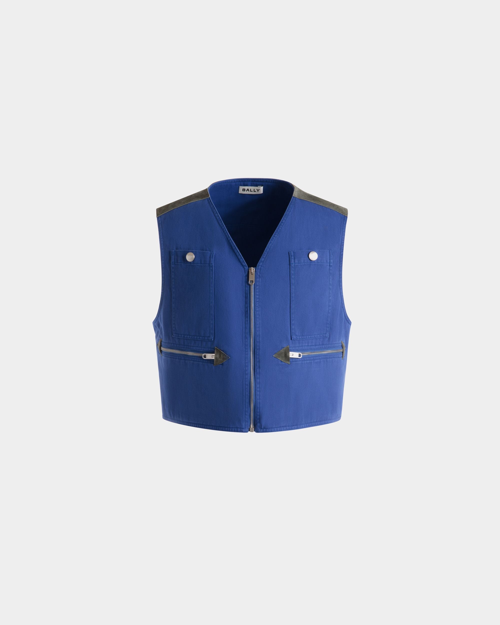 Gilet In Cotone Blu - Uomo - Bally - 01