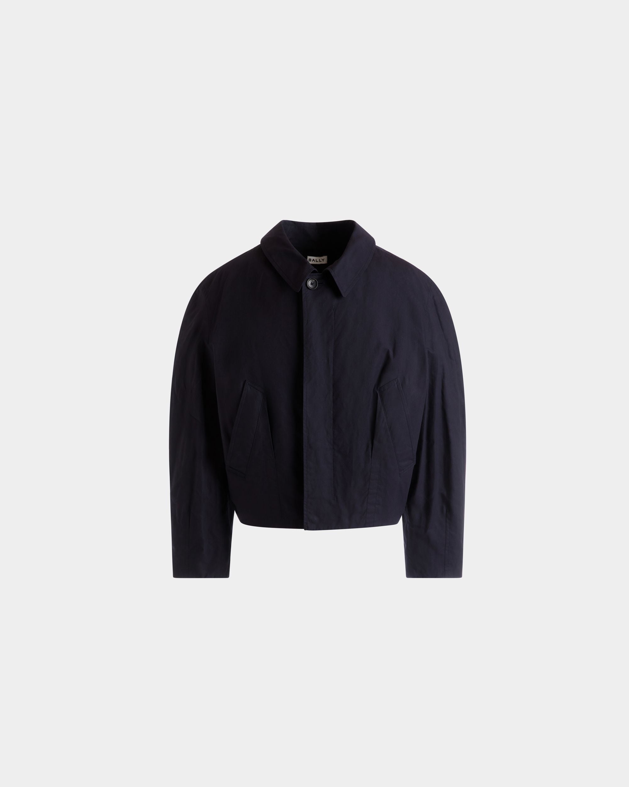 Bomber Cropped In Cotone Navy Blue - Uomo - Bally - 01