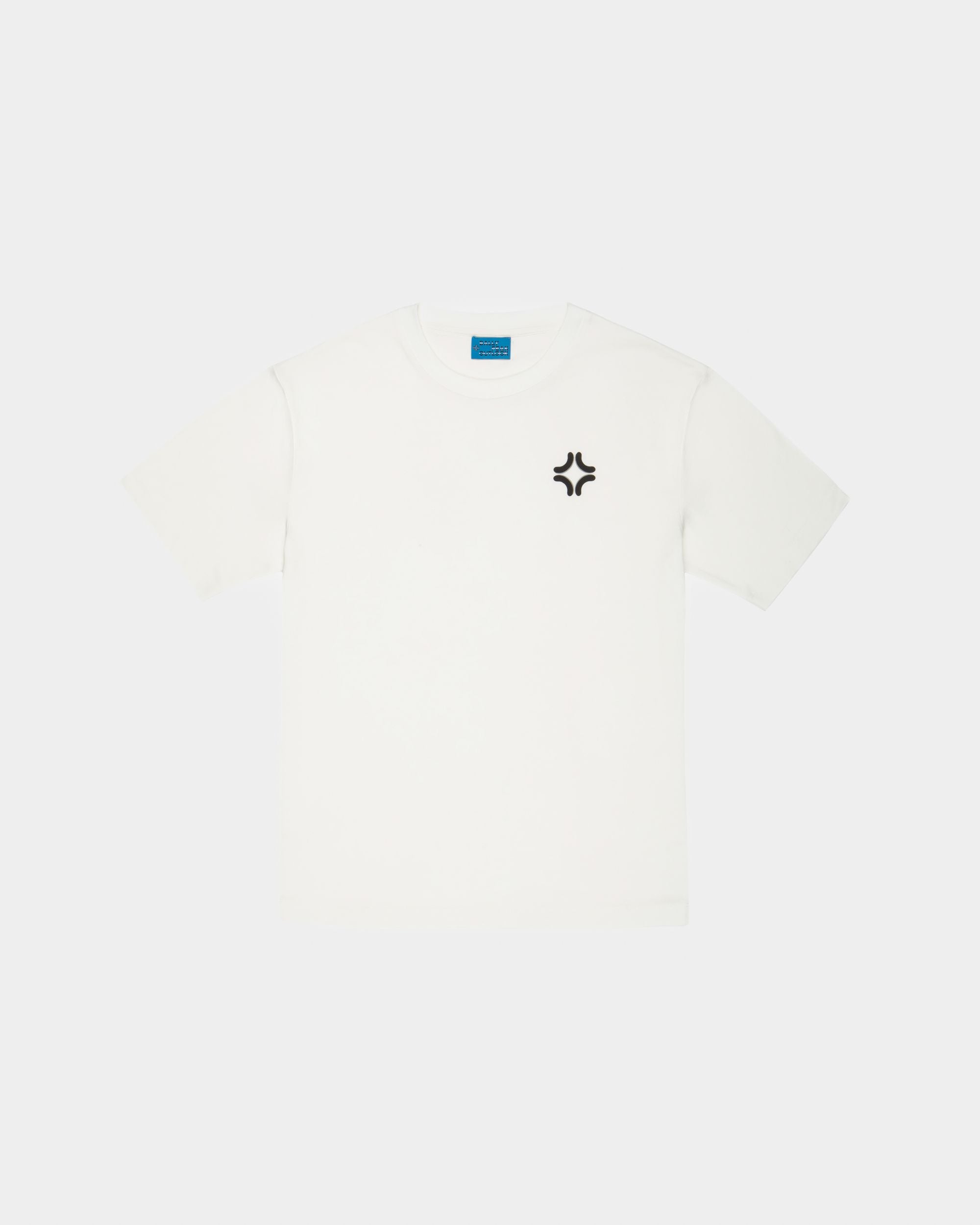 T-Shirt Bally Peak Outlook In Cotone Organico Colore Bone - Uomo - Bally - 01