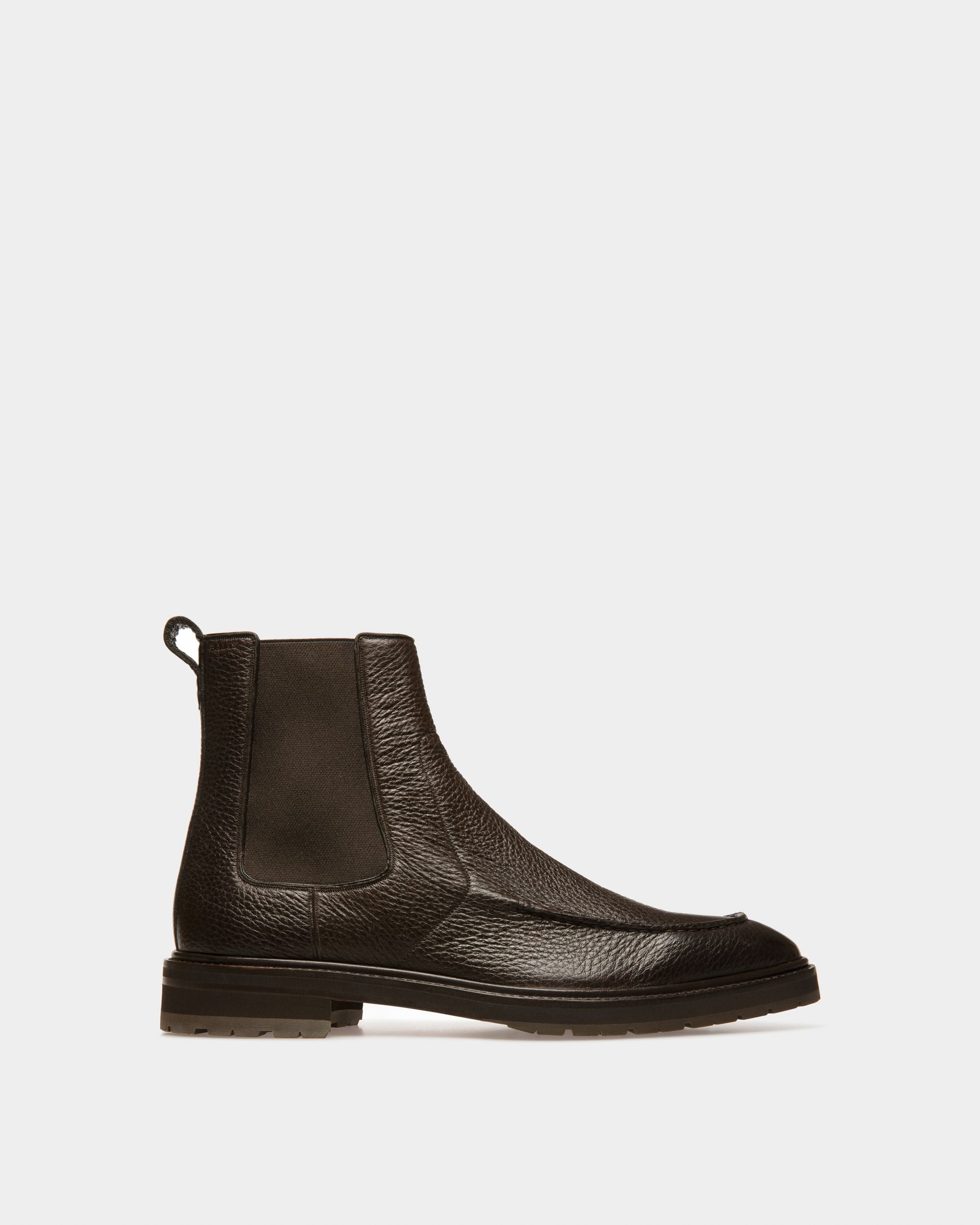 Mirno Stivaletto In Pelle Marrone Scuro - Uomo - Bally - 01