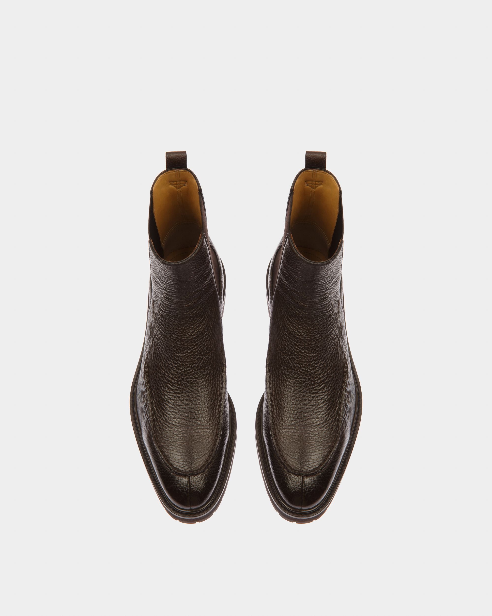 Mirno Stivaletto In Pelle Marrone Scuro - Uomo - Bally - 02